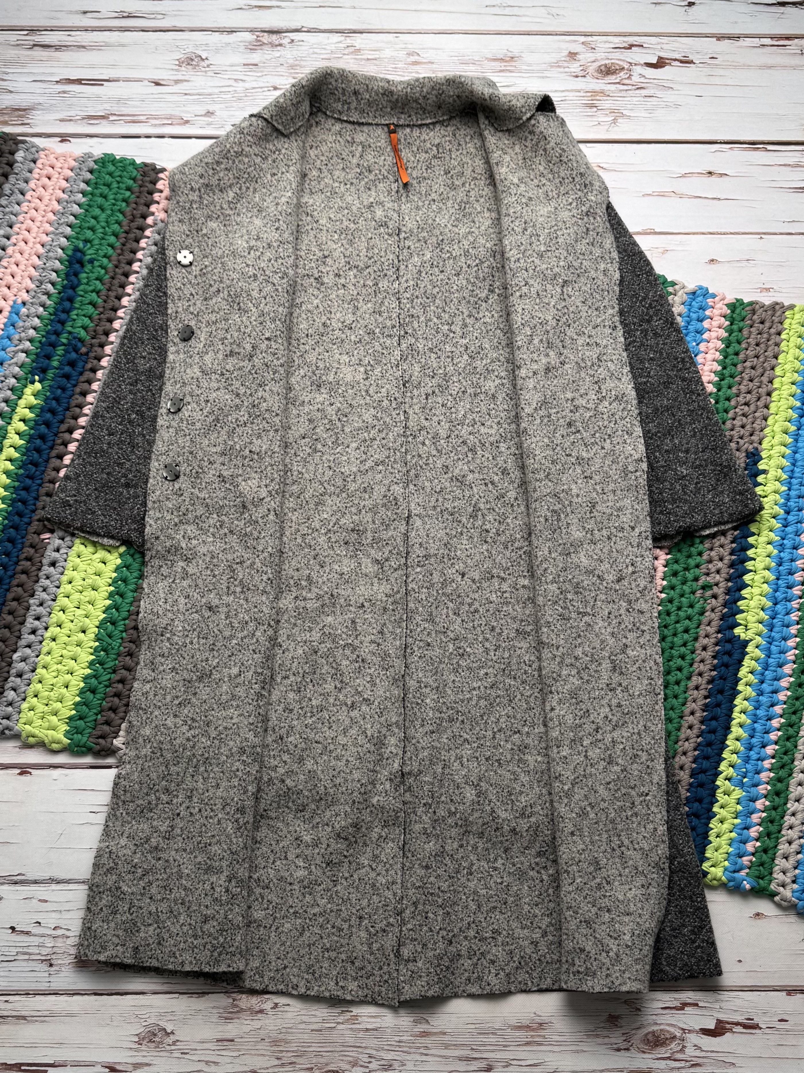 Cop Copine Cop Copine Vintage Wool Coat Gray Long Minimalist Jacket Size L / US 10 / IT 46 - 8 Thumbnail