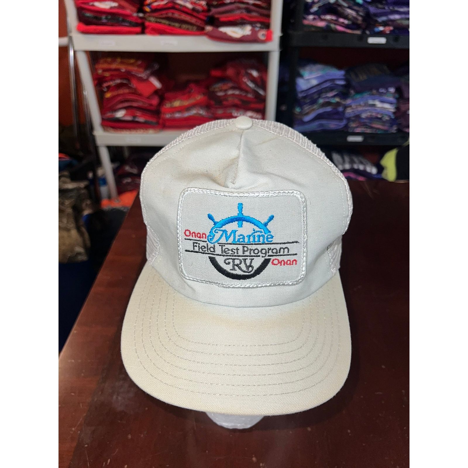 Vintage Vintage Marine RV Hat Onan Field Test Program Logo Cap VTG Size ONE SIZE - 3 Thumbnail