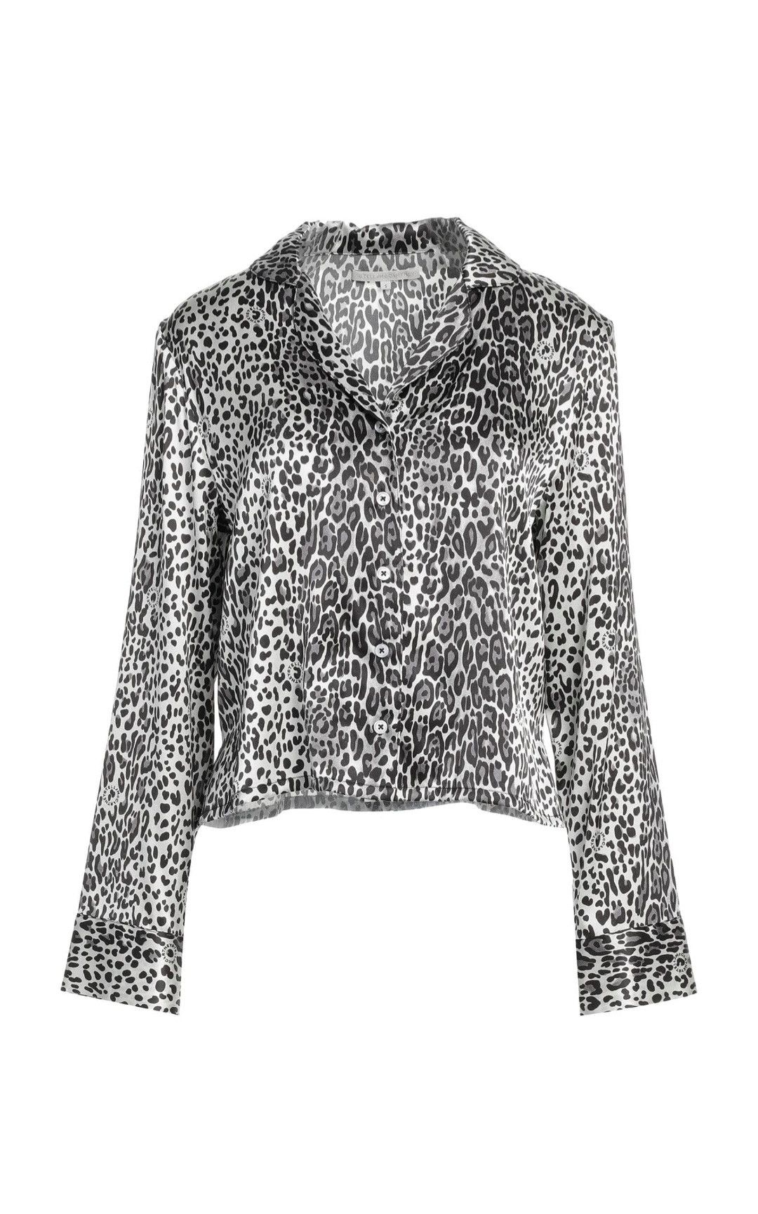 Stella McCartney Stella McCartney - Leopard Printed Silk Cropped Shirt (NWT) Size S / US 4 / IT 40 - 1 Thumbnail