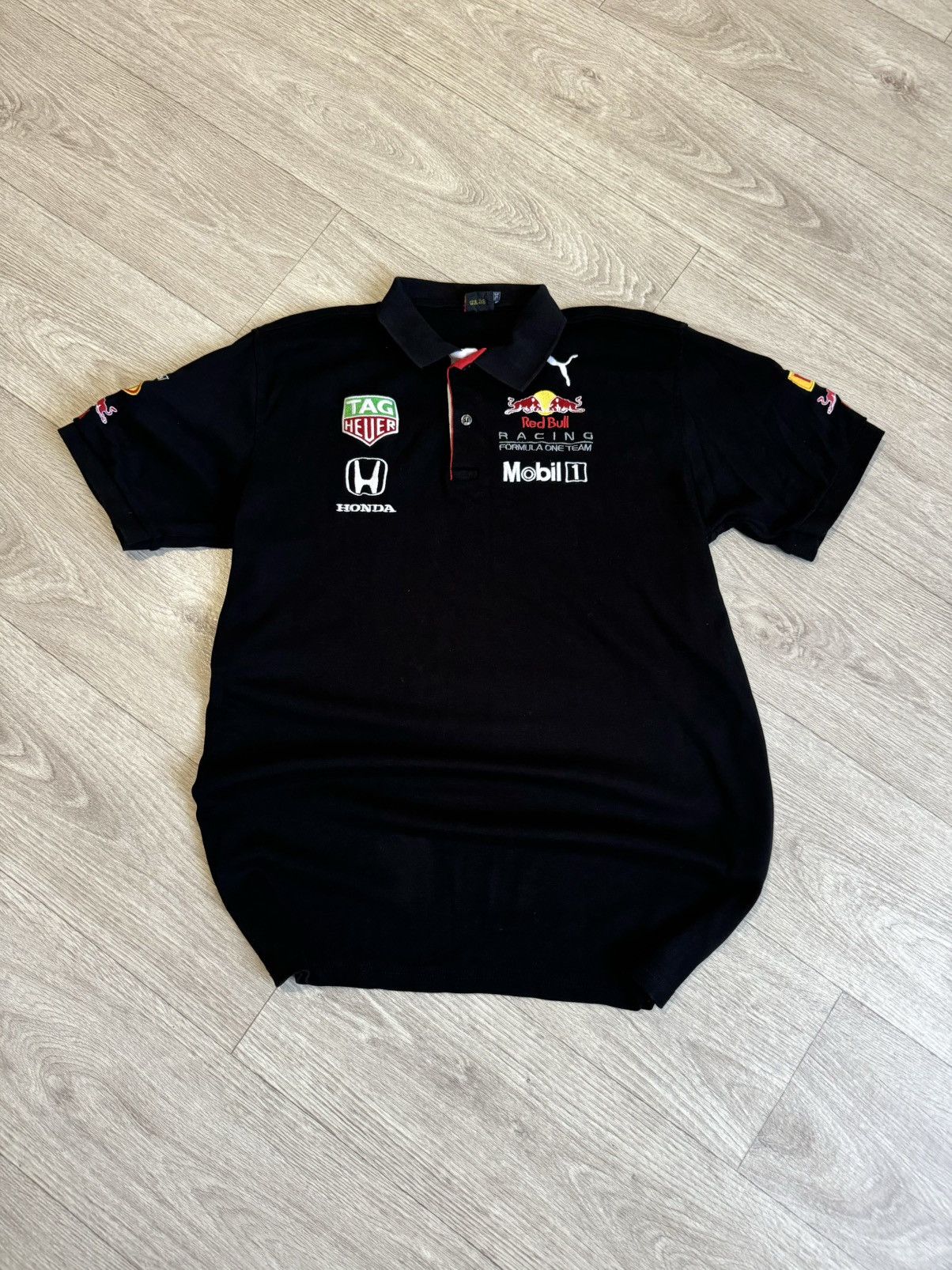 Honda × Vintage 🔷Vintage Red Bull Puma Honda Racing Polo T-shirt🔷 Size US XXL / EU 58 / 5 - 1 Thumbnail