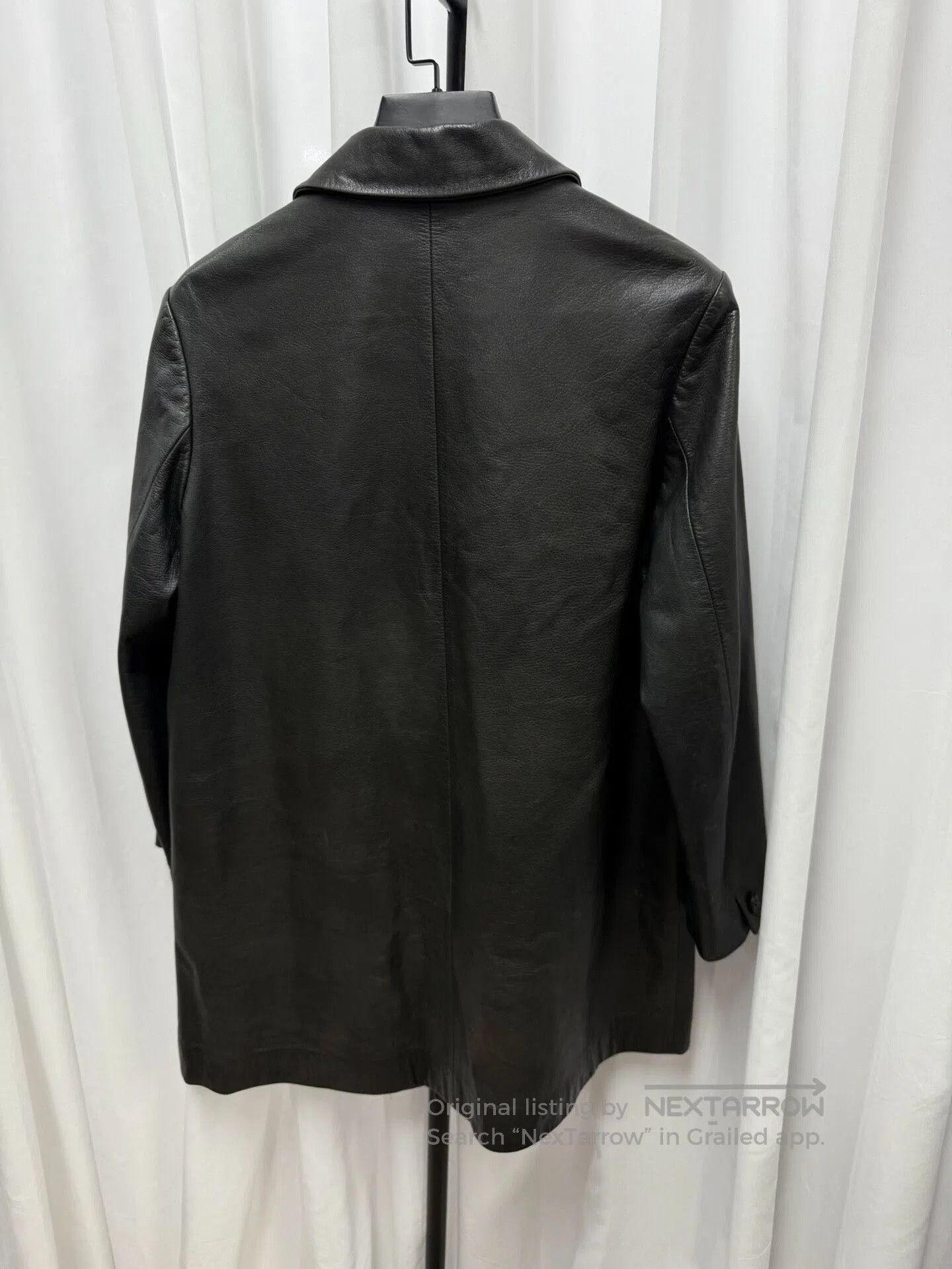 Yohji Yamamoto yohji yamamoto y's leather coat in black. Size US L / EU 52-54 / 3 - 8 Thumbnail