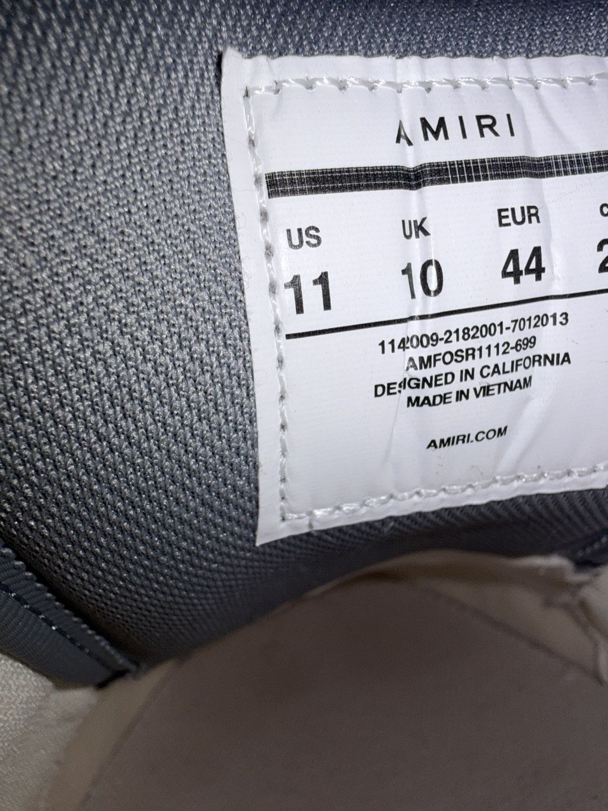 Amiri Amiri skel low top crystal Size US 11 / EU 44 - 5 Thumbnail
