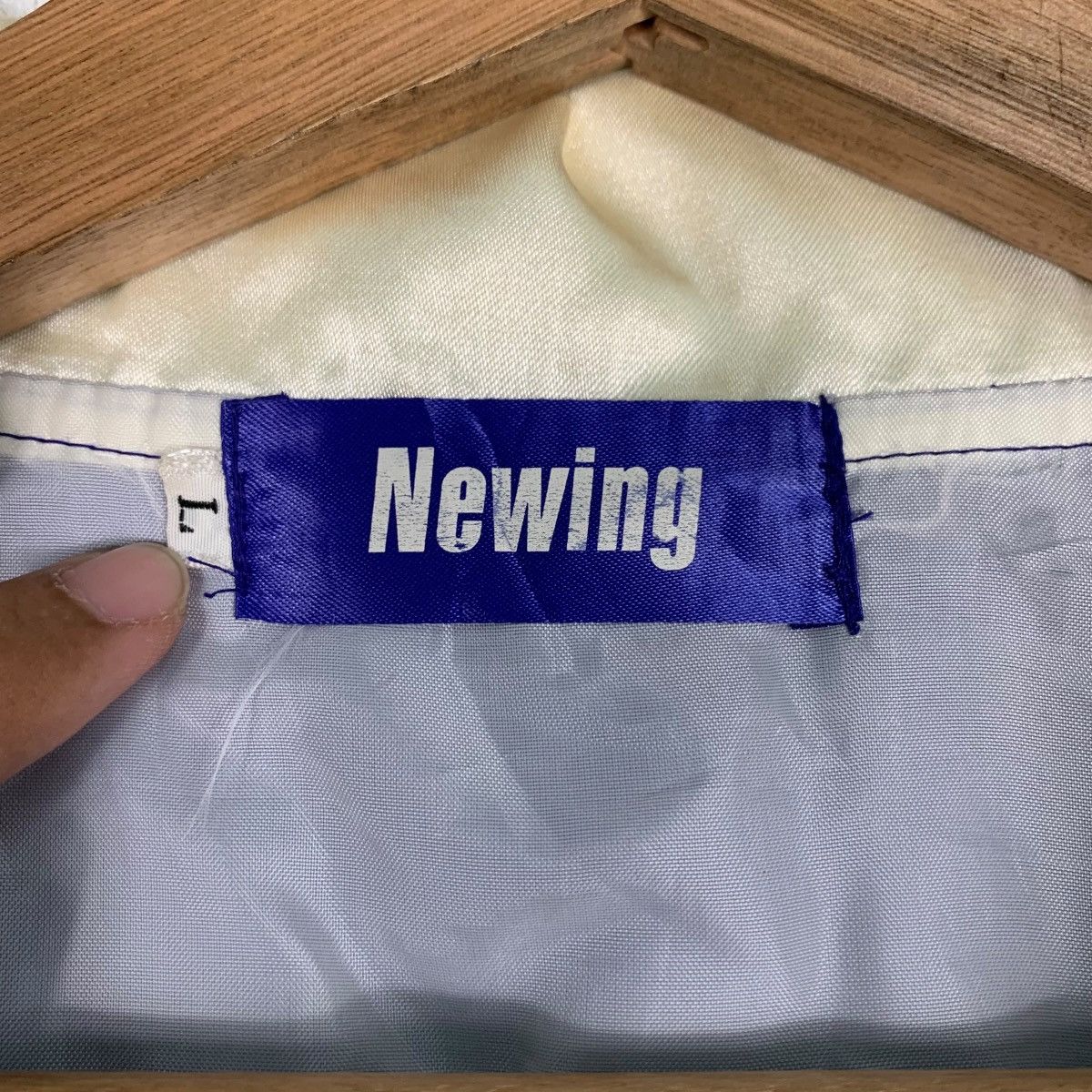Japanese Brand NEWING Big Logo Colorblock Coach Jacket #0386-C18 Size US L / EU 52-54 / 3 - 16 Thumbnail