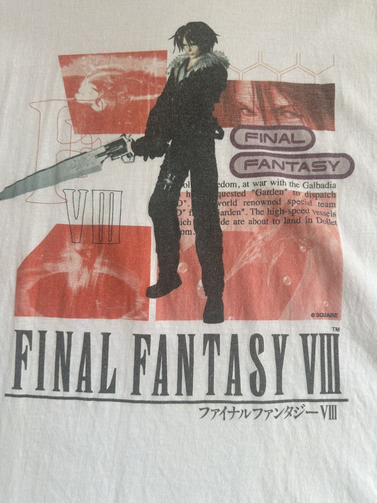 Anime Vtg 90s Final Fantasy viii tee Size US M / EU 48-50 / 2 - 3 Thumbnail