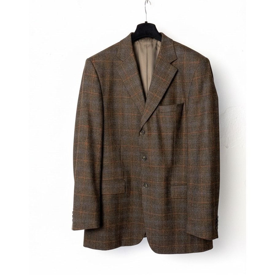 Loro Piana Merino Wool Windowpane Blazer, EU 106 Size 44L - 4 Thumbnail