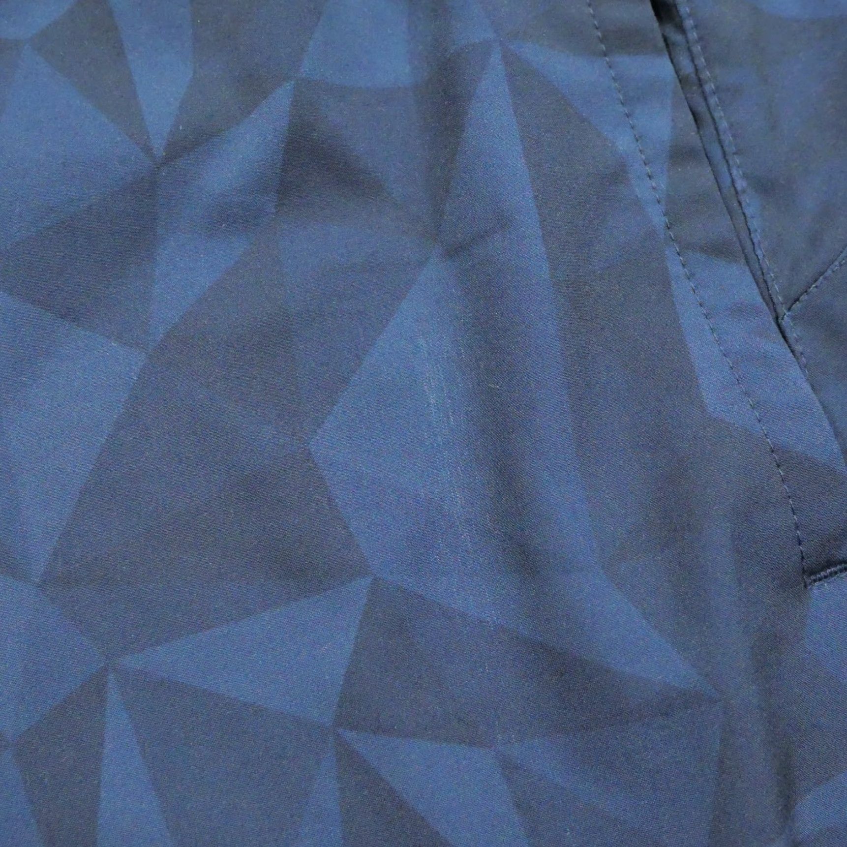 Spyder Spyder Swim Trunks Mens 2XL Blue Geometric Lined Bottom Trunks Geometric Surfing Shorts Mens Size US 39 - 3 Thumbnail