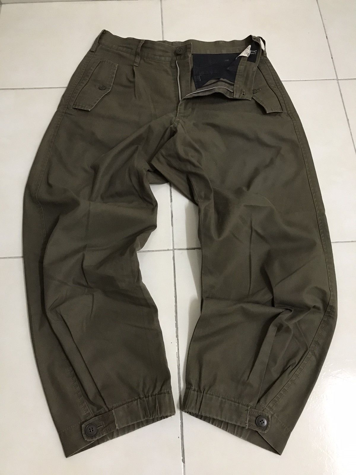 Yohji Yamamoto Yohji Yamamoto Olive Military Pants Size US 30 / EU 46 - 5 Thumbnail