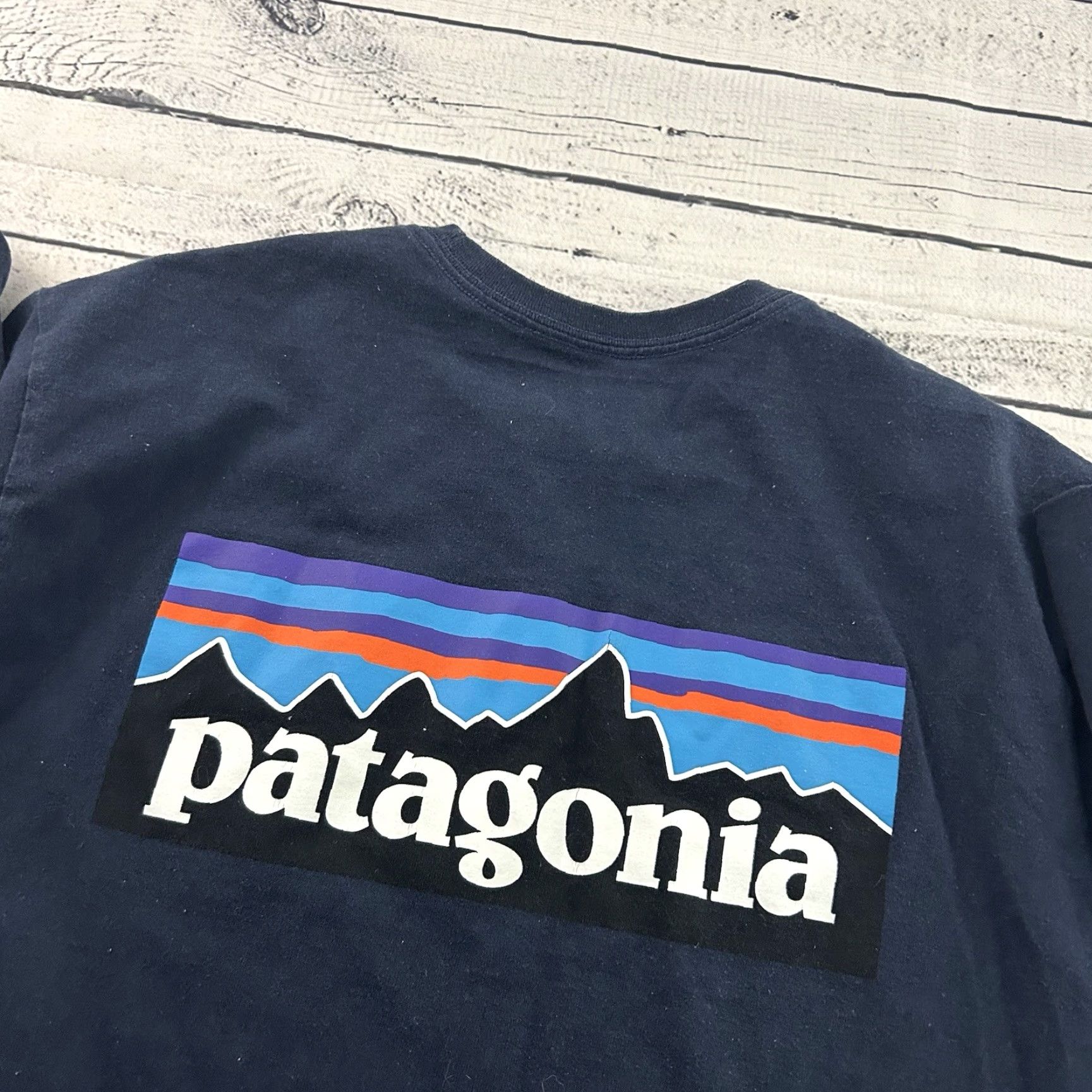 Patagonia Patagonia Blue Fitz Roy Short Sleeve T Shirt Men's M Regular Fit Size US M / EU 48-50 / 2 - 5 Thumbnail