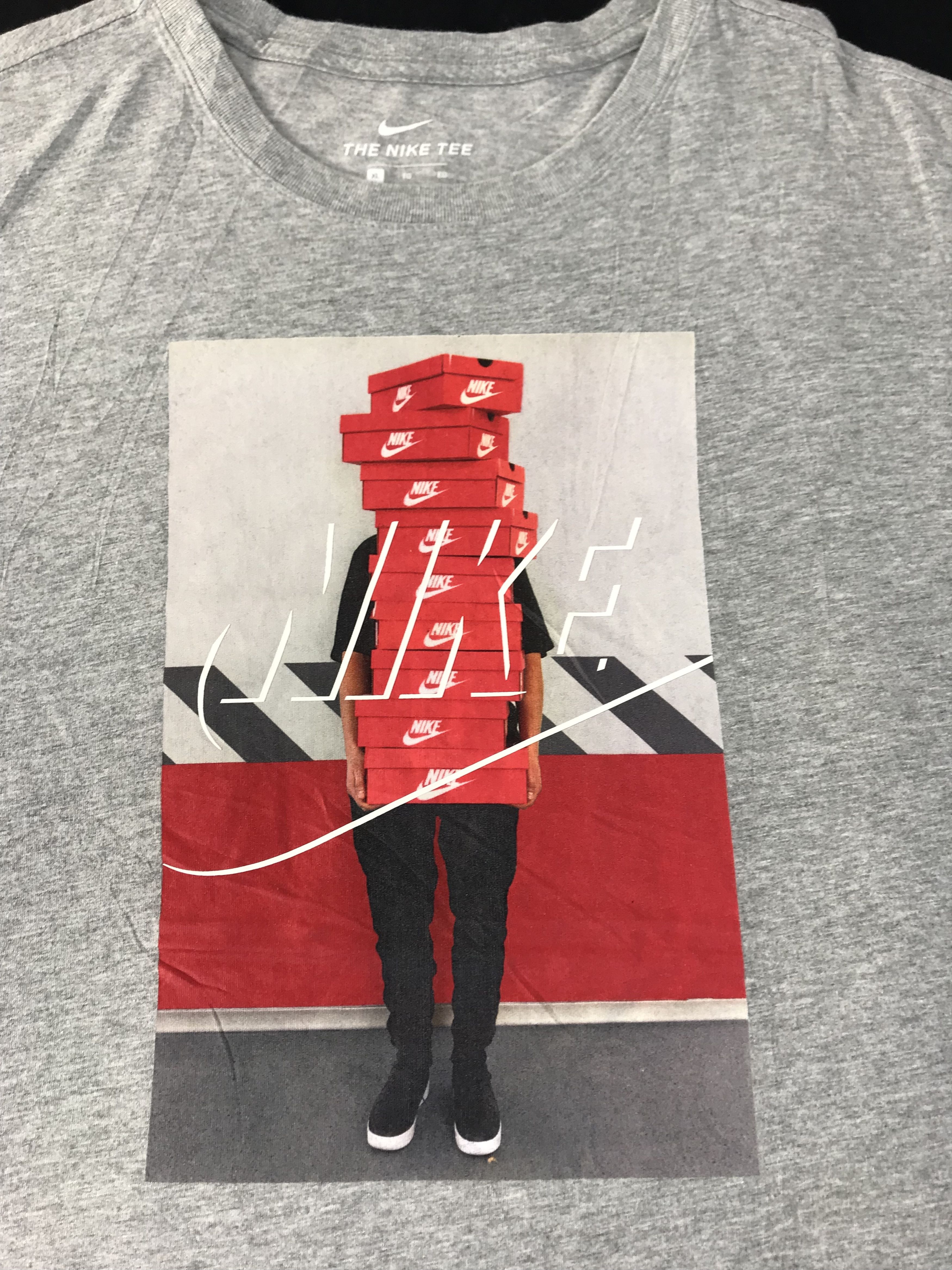 Nike Nike Dri Fit Full New Box Logo Design Tee T-shirt Size US XL / EU 56 / 4 - 4 Thumbnail