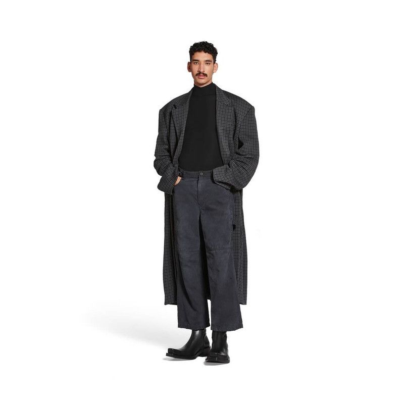 Balenciaga o1w1db11225 Cropped Skater Pants in Black Size US 36 / EU 52 - 4 Thumbnail