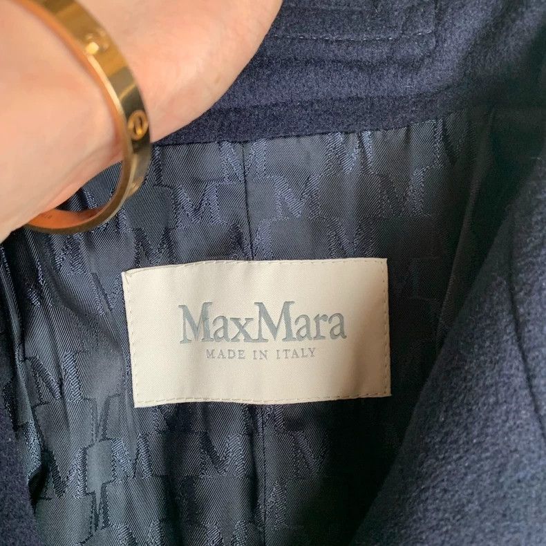 Max Mara Max Mara 101801 Coat, navy blue Size S / US 4 / IT 40 - 3 Thumbnail