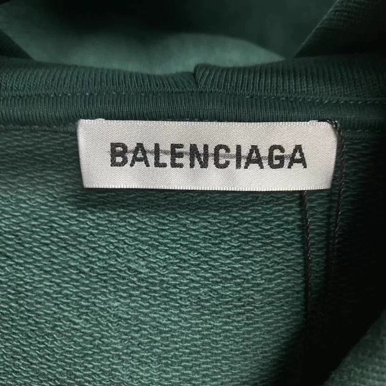 Balenciaga Balenciaga latest green back printed logo hoodie-2506 Size US XS / EU 42 / 0 - 3 Thumbnail