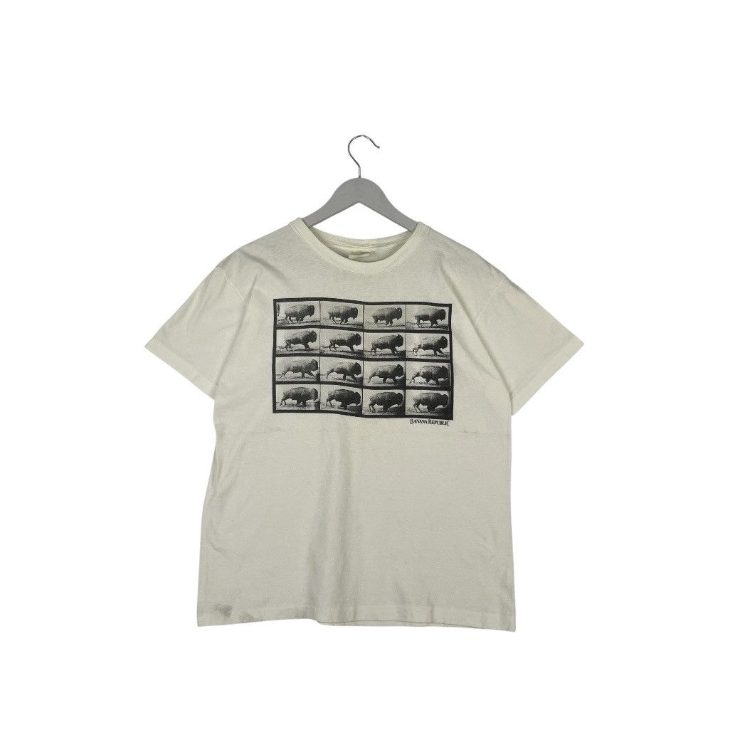 Designer × Vintage vintage 90s banana republic T-shirt - white Size US S / EU 44-46 / 1 - 1 Thumbnail