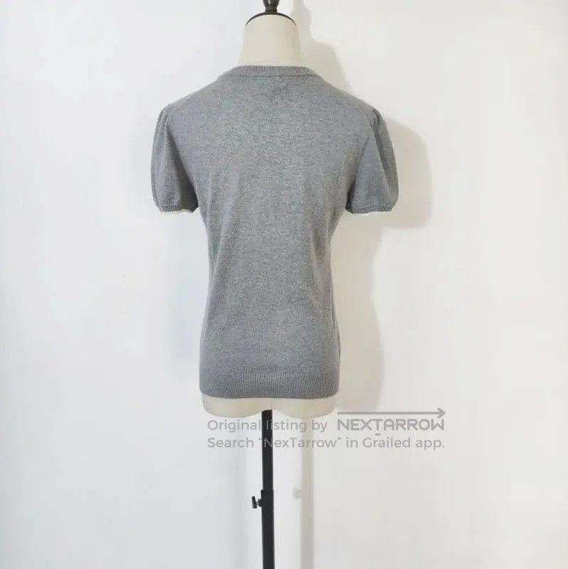 Burberry Burberry Summer Grey Wool Blend T-Shirt. Size M / US 6-8 / IT 42-44 - 3 Thumbnail