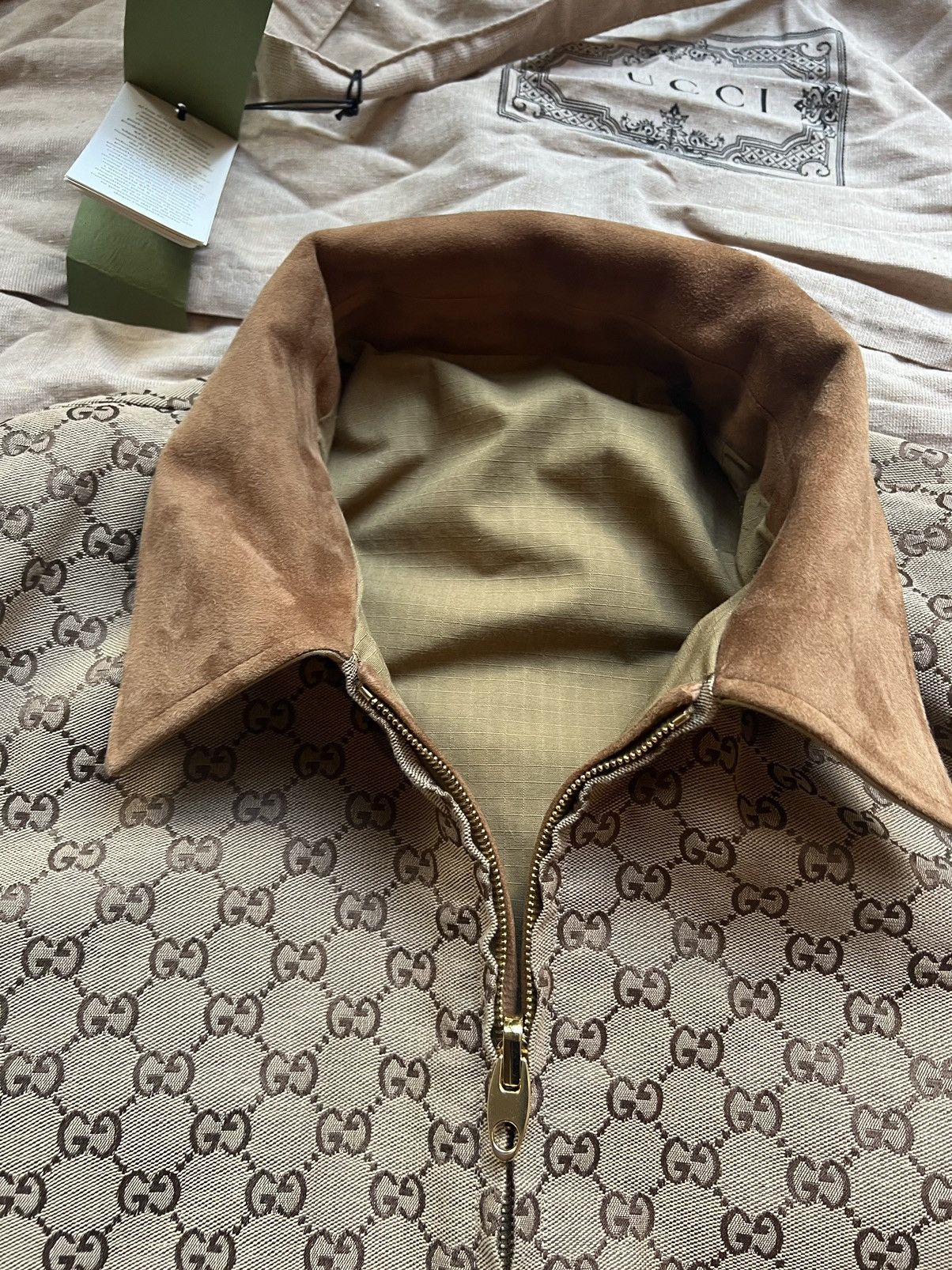 Gucci Reversible Suede Trimmed Ripstop and Cotton-Blend Jacket Size US M / EU 48-50 / 2 - 9 Thumbnail