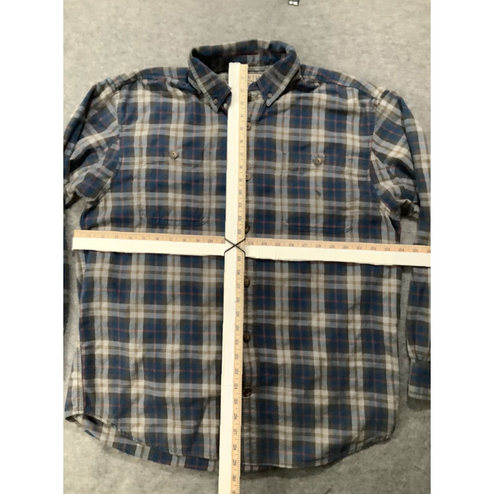 Vintage Duluth Button Up Shirt Mens Large Blue Check Relaxed Fit Casual Long Sleeve Shirt Size US L / EU 52-54 / 3 - 8 Thumbnail
