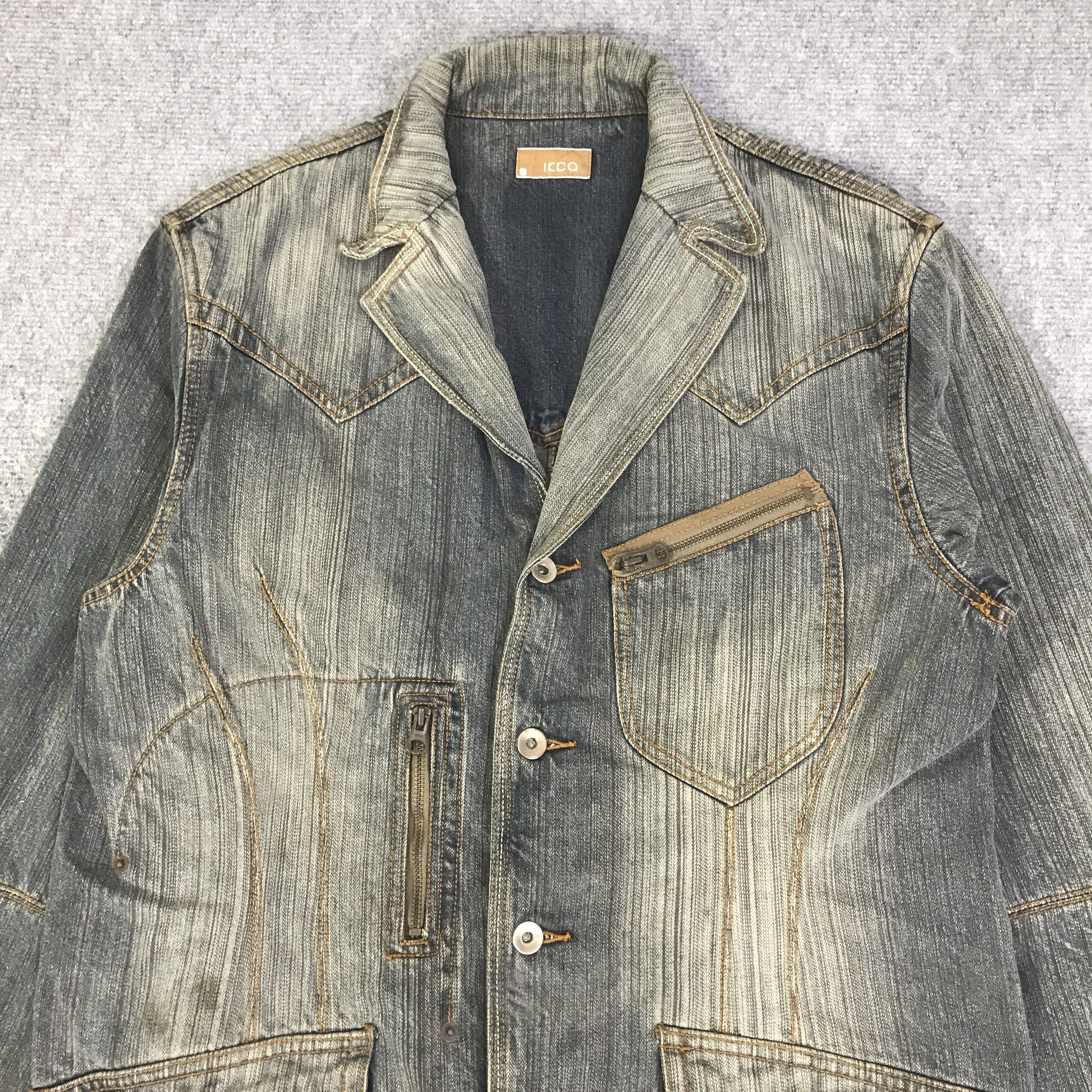 Japanese Brand IKKA JAPAN BUTTON DENIM JACKET K128B9 Size US L / EU 52-54 / 3 - 2 Thumbnail
