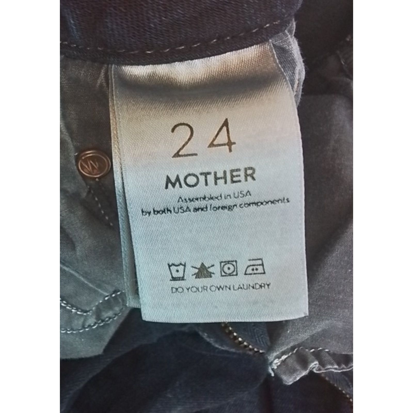 MOTHER Mother Looker Ankle Jeans Women's 24" High Waist Dark Wash Size 24" / US 00 / IT 34 - 8 Thumbnail