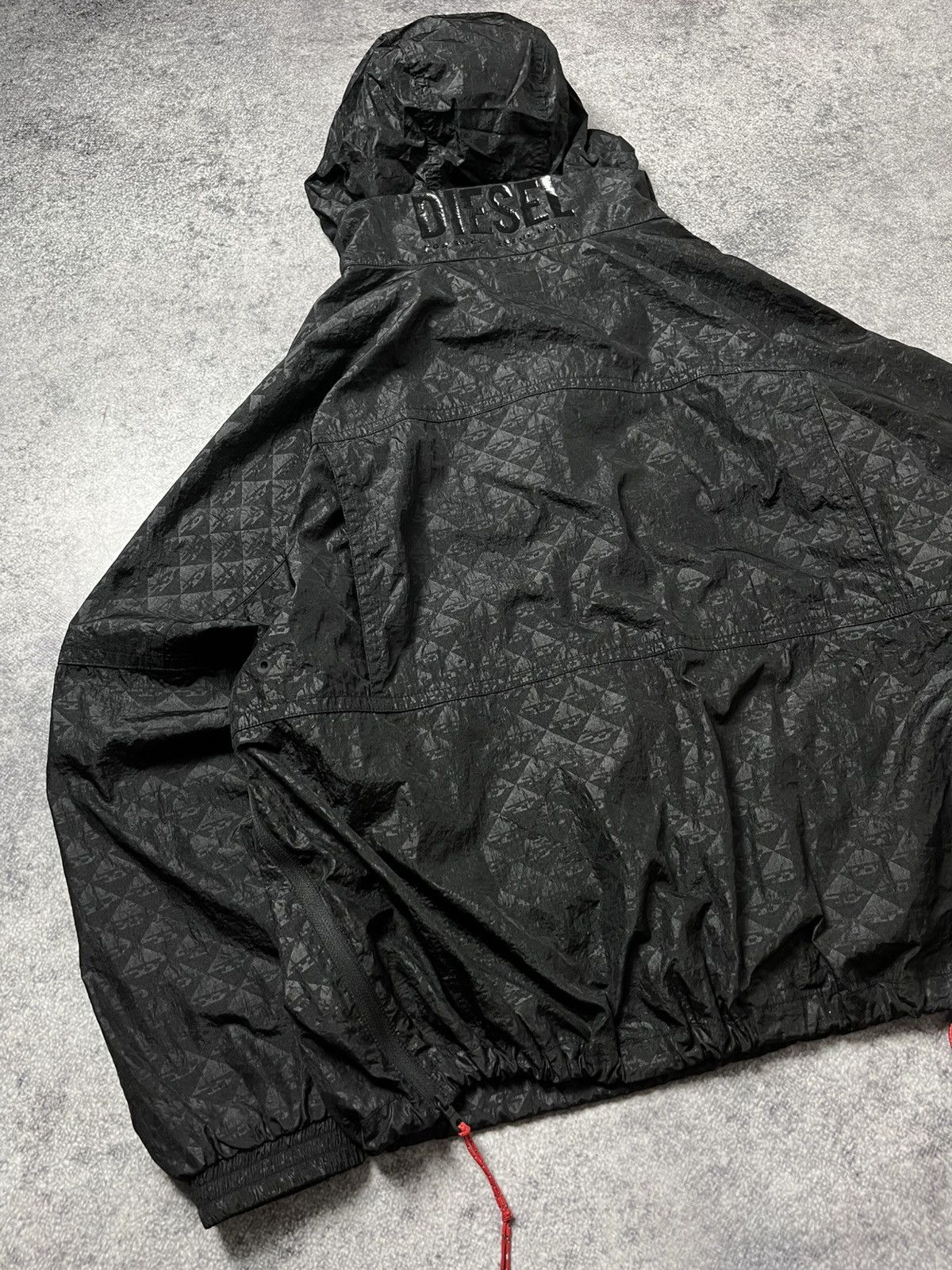 Diesel 🔥RRP $350 DIESEL SPORT 2025 MONOGRAM ANORAK NYLON JACKET Size US M / EU 48-50 / 2 - 13 Thumbnail