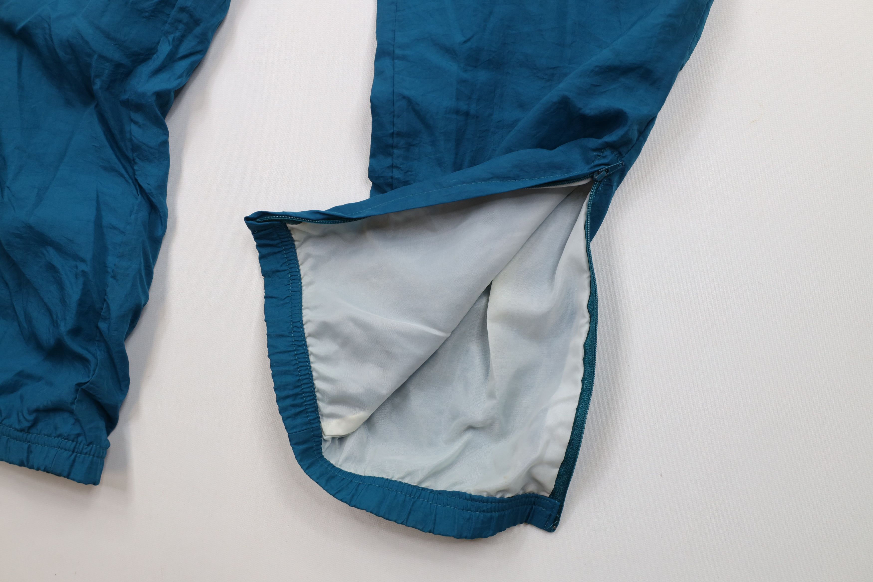 Reebok × Vintage Vintage 90s Reebok Lined Windbreaker Joggers Pants Teal Size US 32 / EU 48 - 5 Thumbnail