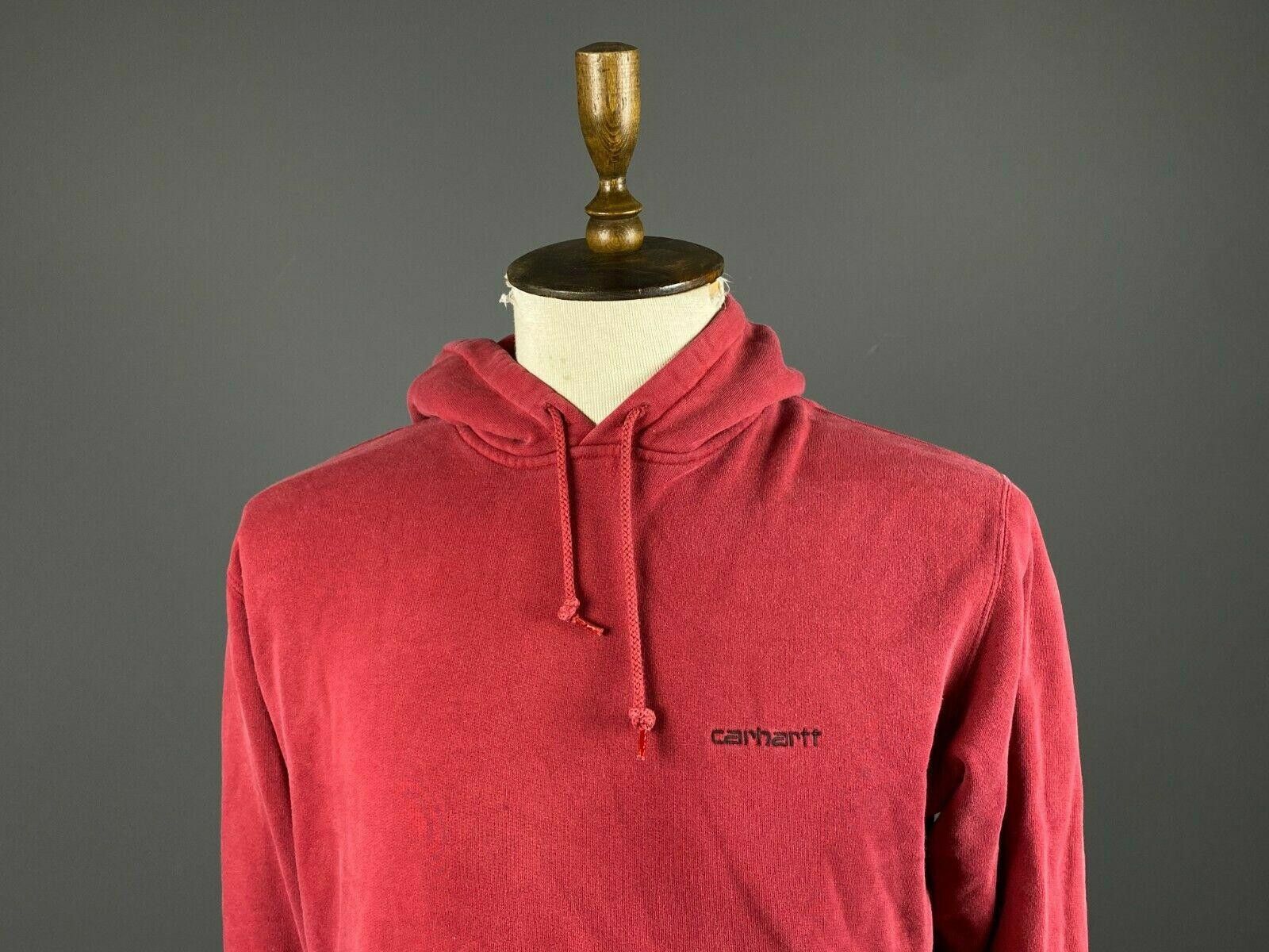 Carhartt Men Carhartt Red Full Zip Cotton Hoodie Sweater Size S Size US S / EU 44-46 / 1 - 2 Thumbnail