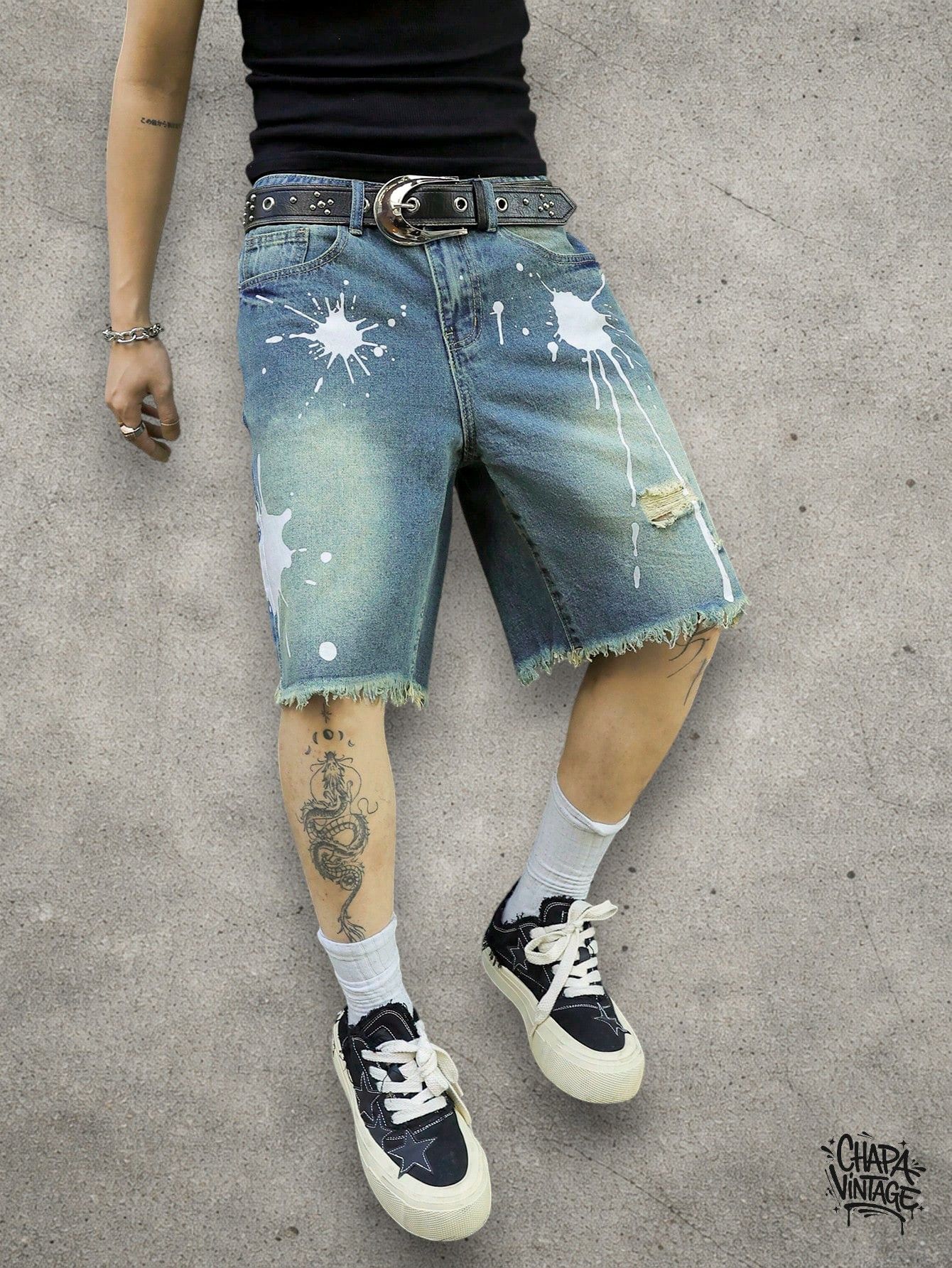 Japanese Brand ripped jeans shorts Size US 32 / EU 48 - 2 Thumbnail