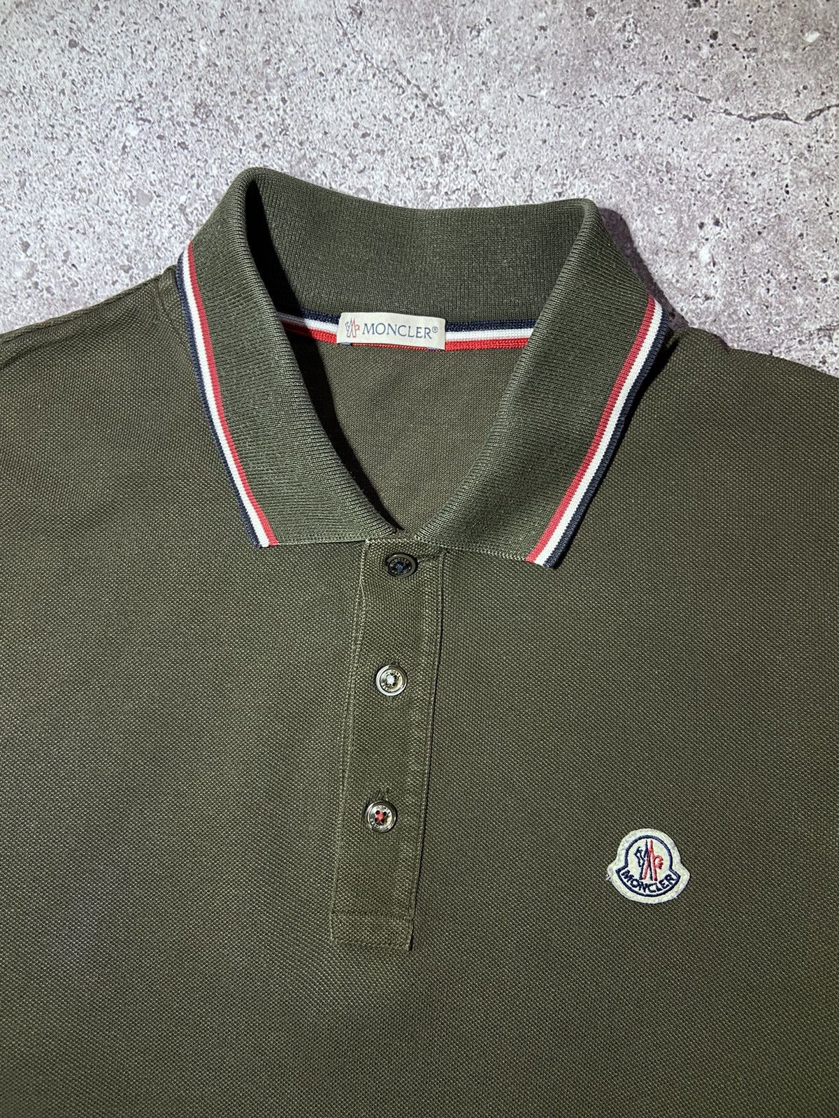 Moncler 💥Moncler khaki polo t-shirt‼️ Size US M / EU 48-50 / 2 - 3 Thumbnail