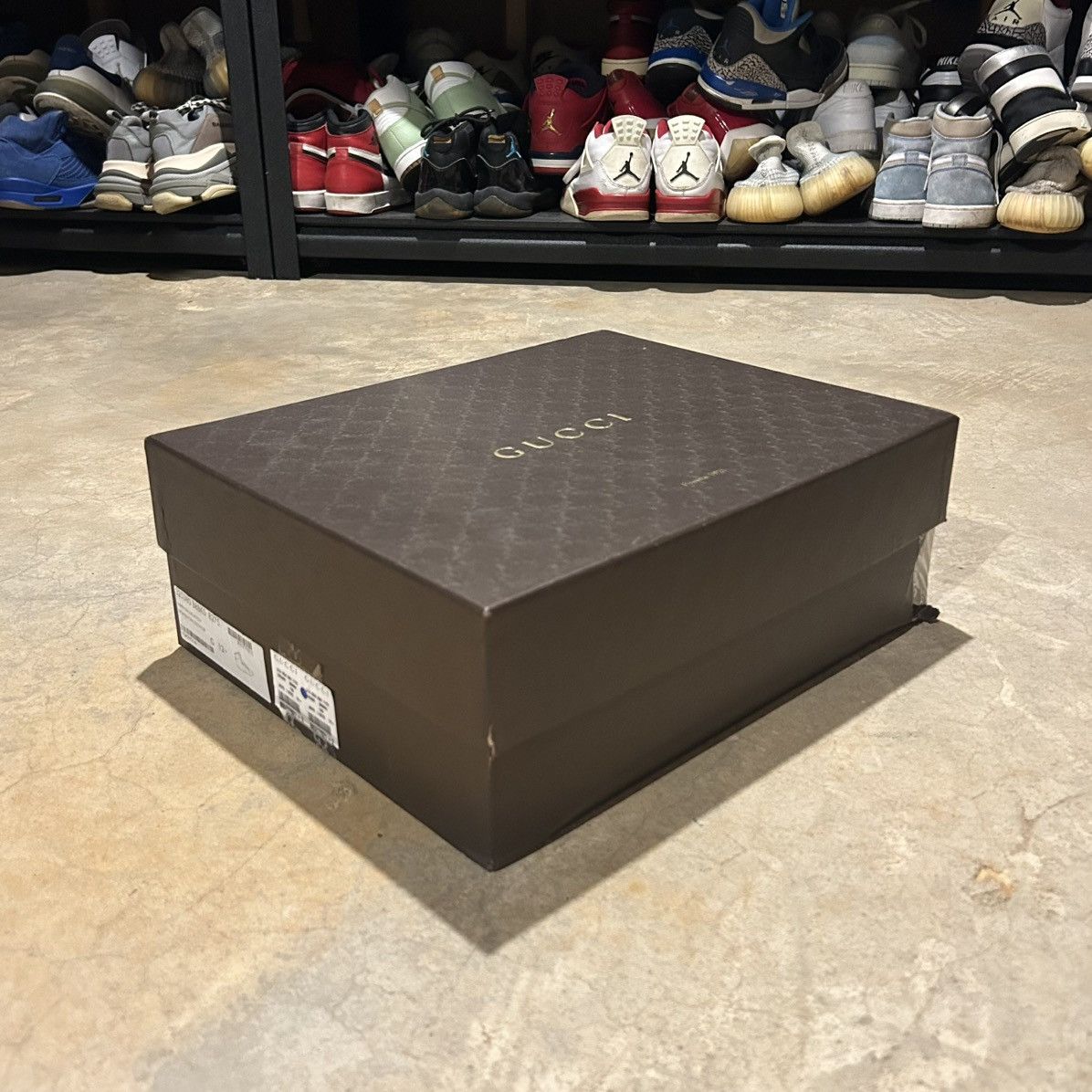 Designer × Gucci Gucci Nappa Silk Metallic Gold Web Stripe High Top Sneakers Size US 13 / EU 46 - 18 Thumbnail