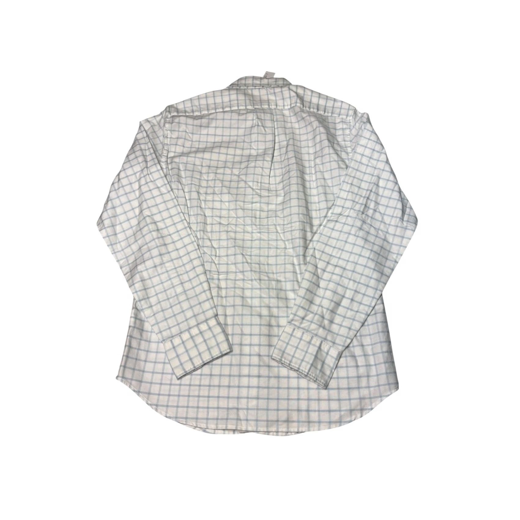 J.Crew NWT J.Crew Shirt Mens Small Blue White Oxford Slim Fit Windowpane Check J1032 Size US S / EU 44-46 / 1 - 7 Thumbnail