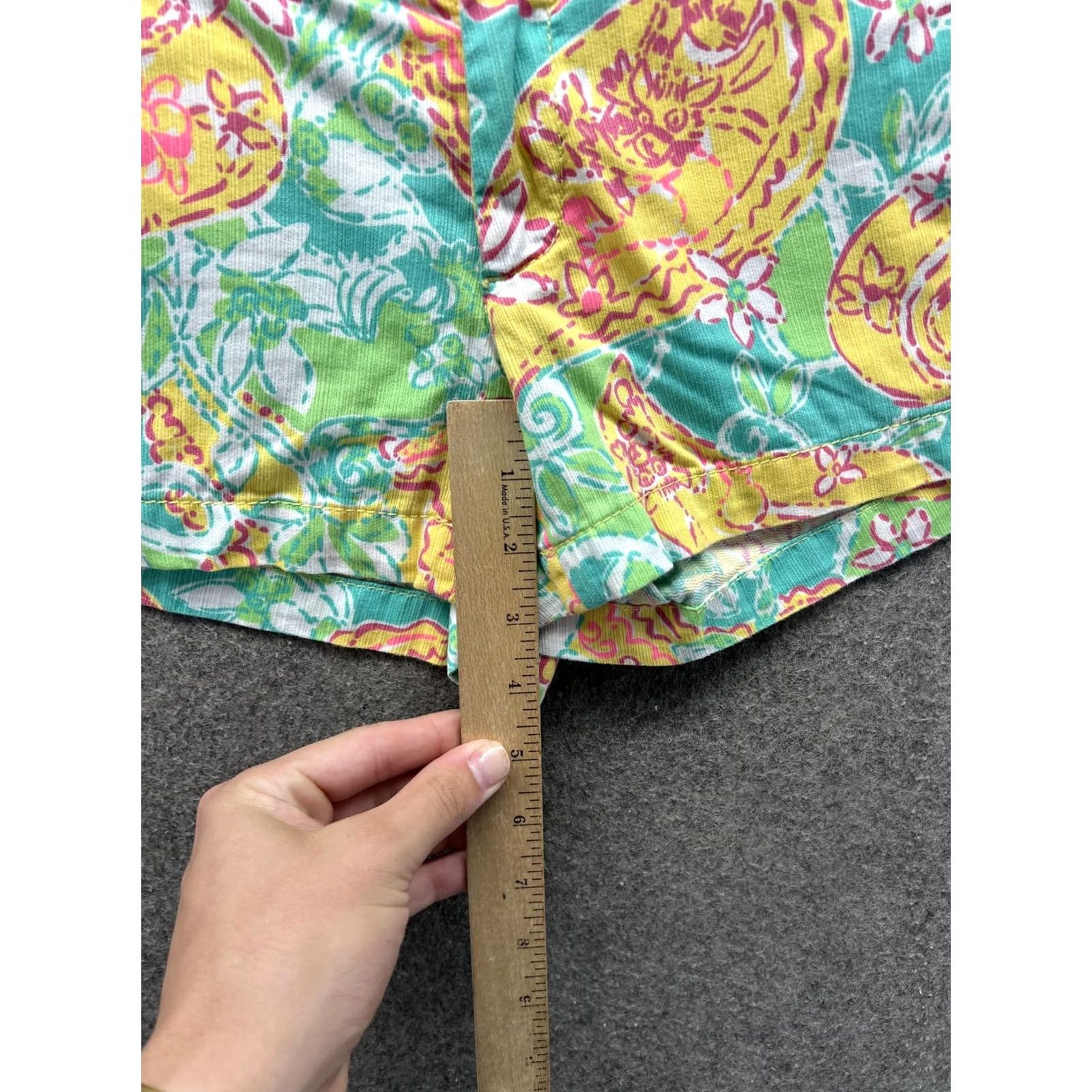 Lilly Pulitzer Lilly Pulitzer Shorts Womens 0 Multicolor Walsh Short Chino Paisley Casual Size 25" / US 0 / IT 36 - 3 Thumbnail
