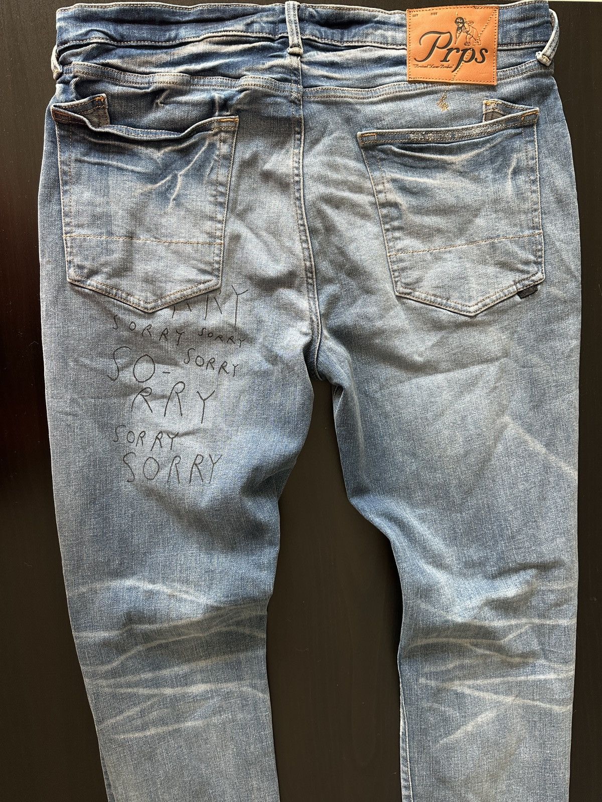 Prps PRPS “Sorry” Distressed Jeans – Size 38 Size US 38 / EU 54 - 11 Thumbnail