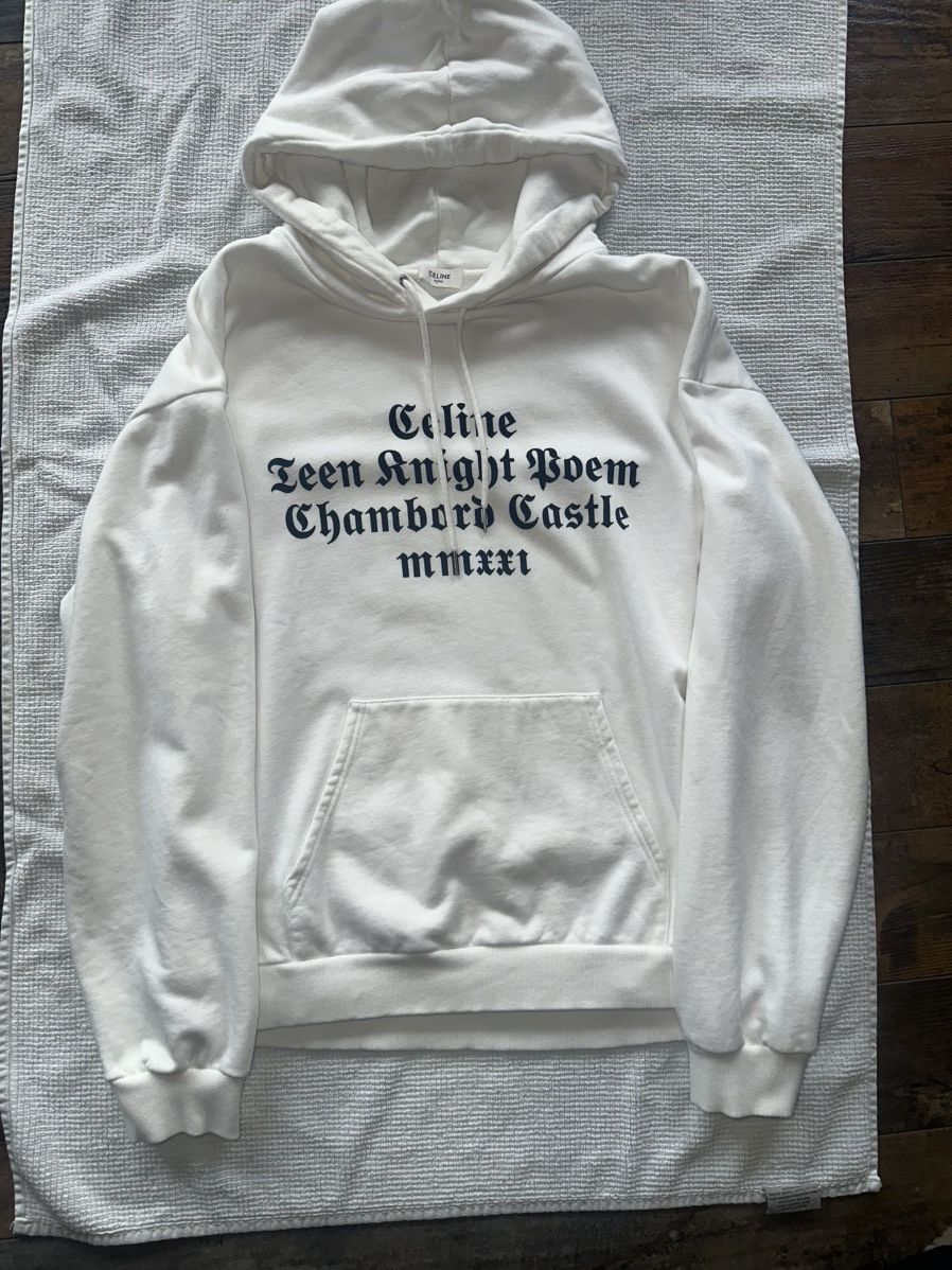 Celine × Hedi Slimane Celine Unreleased safety pin hoodie teen