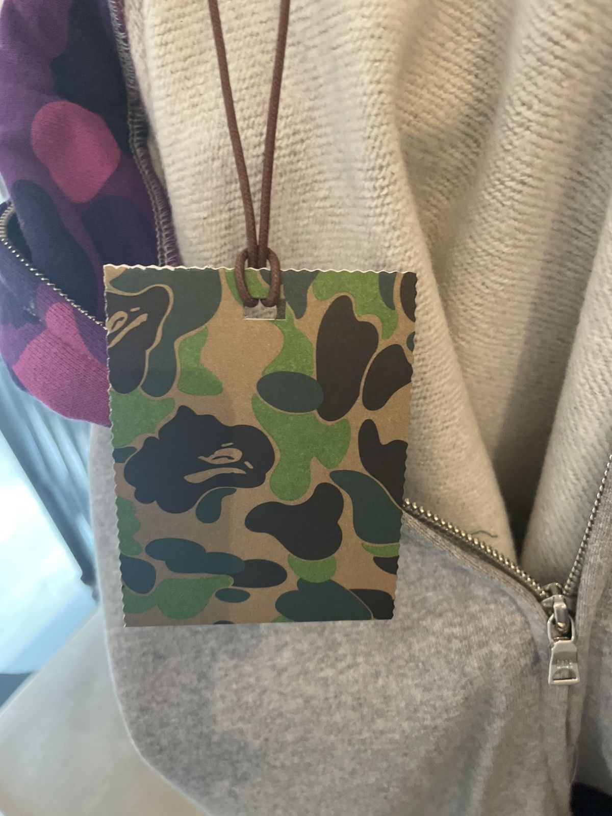 Bape Bape Two Tone Zip Hoodie Grey/Purple M Size US M / EU 48-50 / 2 - 11 Thumbnail