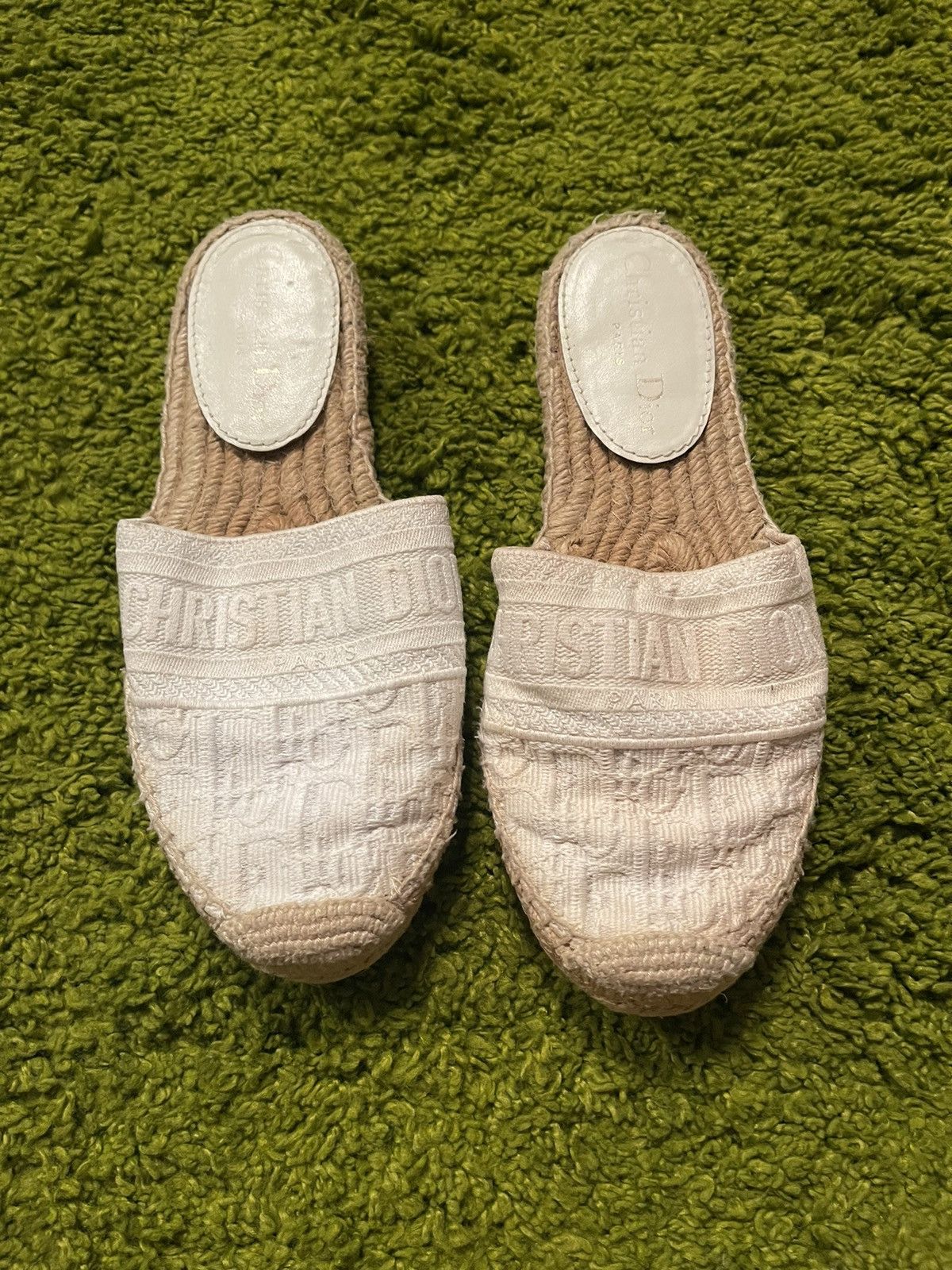 Christian Dior Monsieur × Designer Christian Dior monogram espadrille flats mules Size US 6.5 / IT 36.5 - 3 Thumbnail
