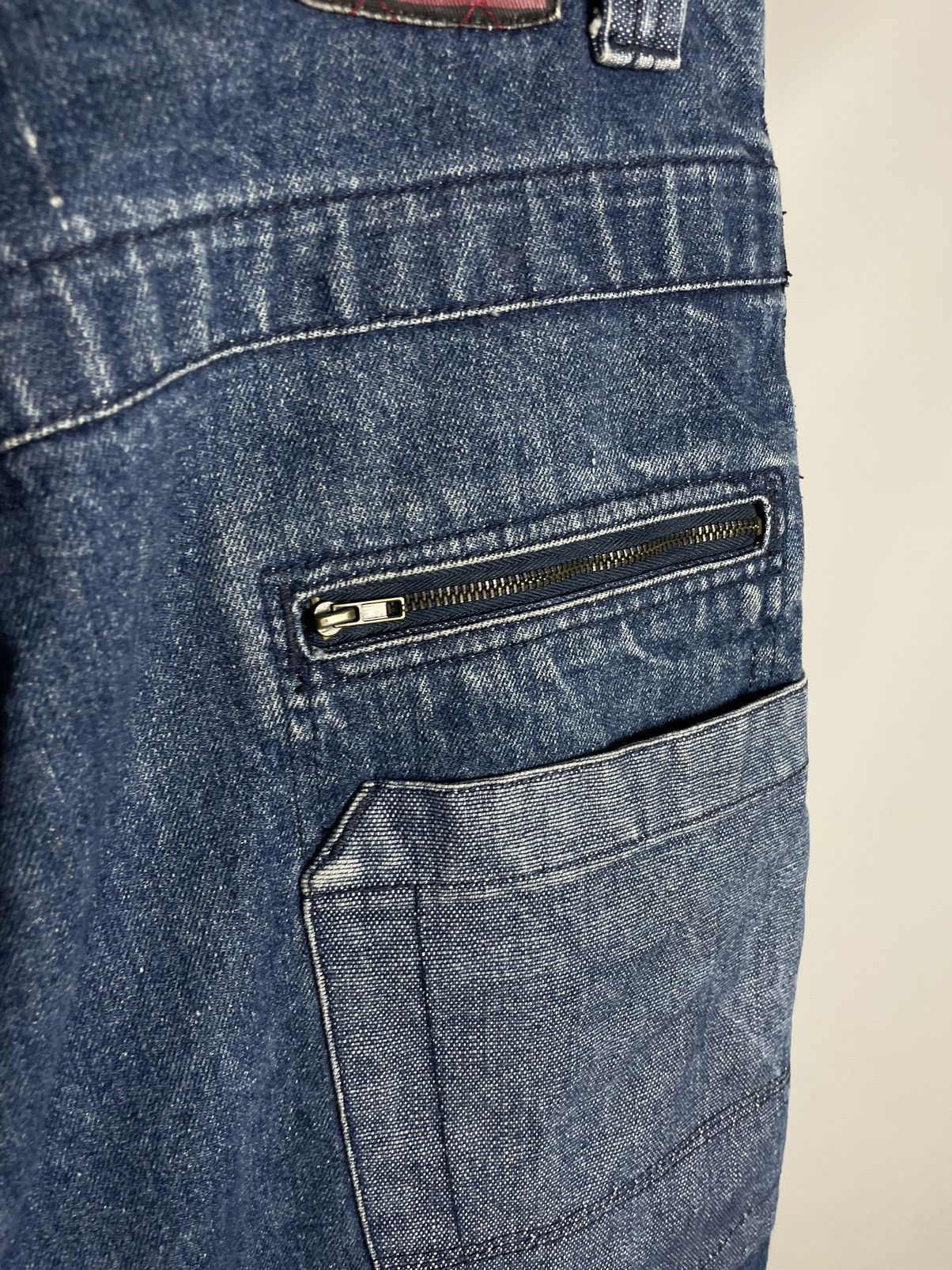 JNCO VINTAGE 💧Anti League Denim Multi Pocket hip hop jorts Shorts Size US 31 - 10 Thumbnail