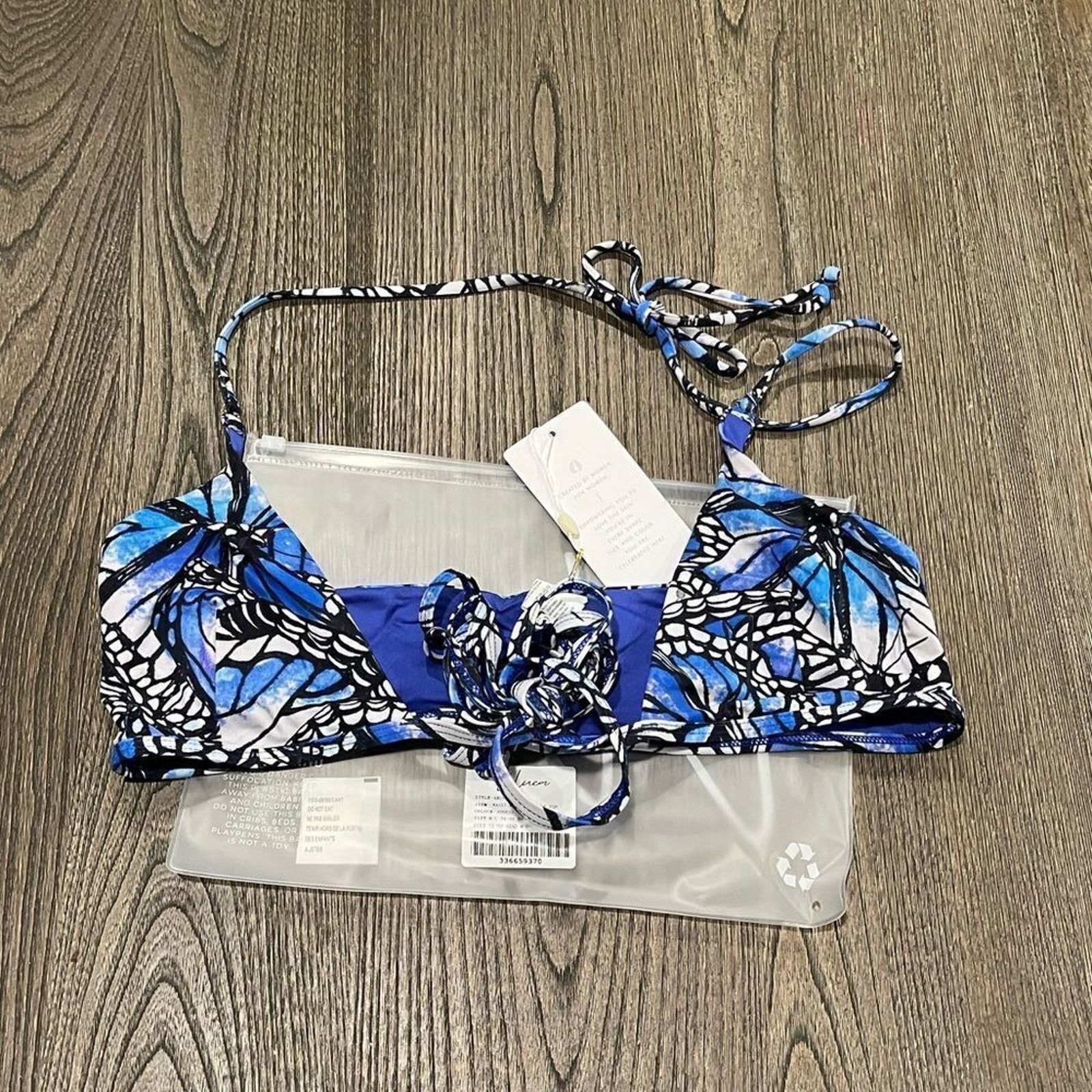 Vintage NWT Toluca Amina Bikini Top Waist Wrap Triangle Adonis M/L Size ONE SIZE - 1 Thumbnail