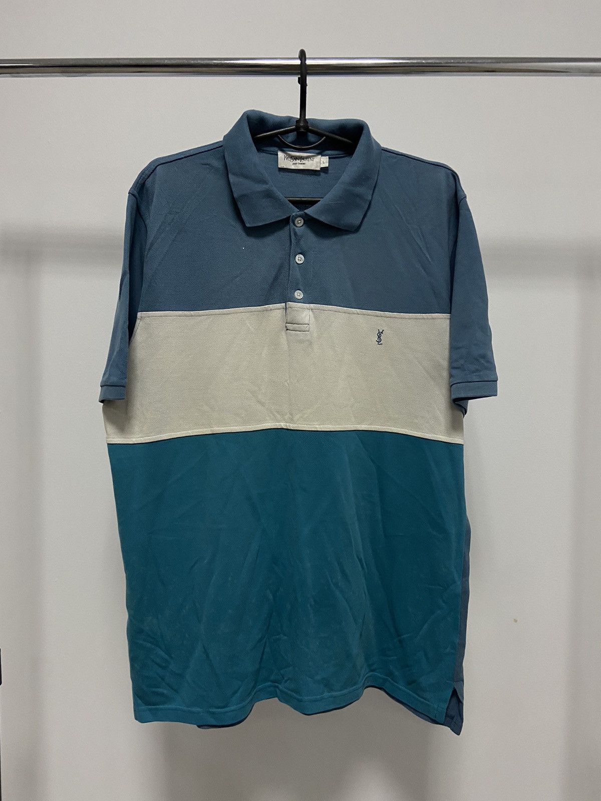 Other Yves Saint Laurent Vintage T-Shirt Polo Small Logo YSL Size US L / EU 52-54 / 3 - 1 Thumbnail