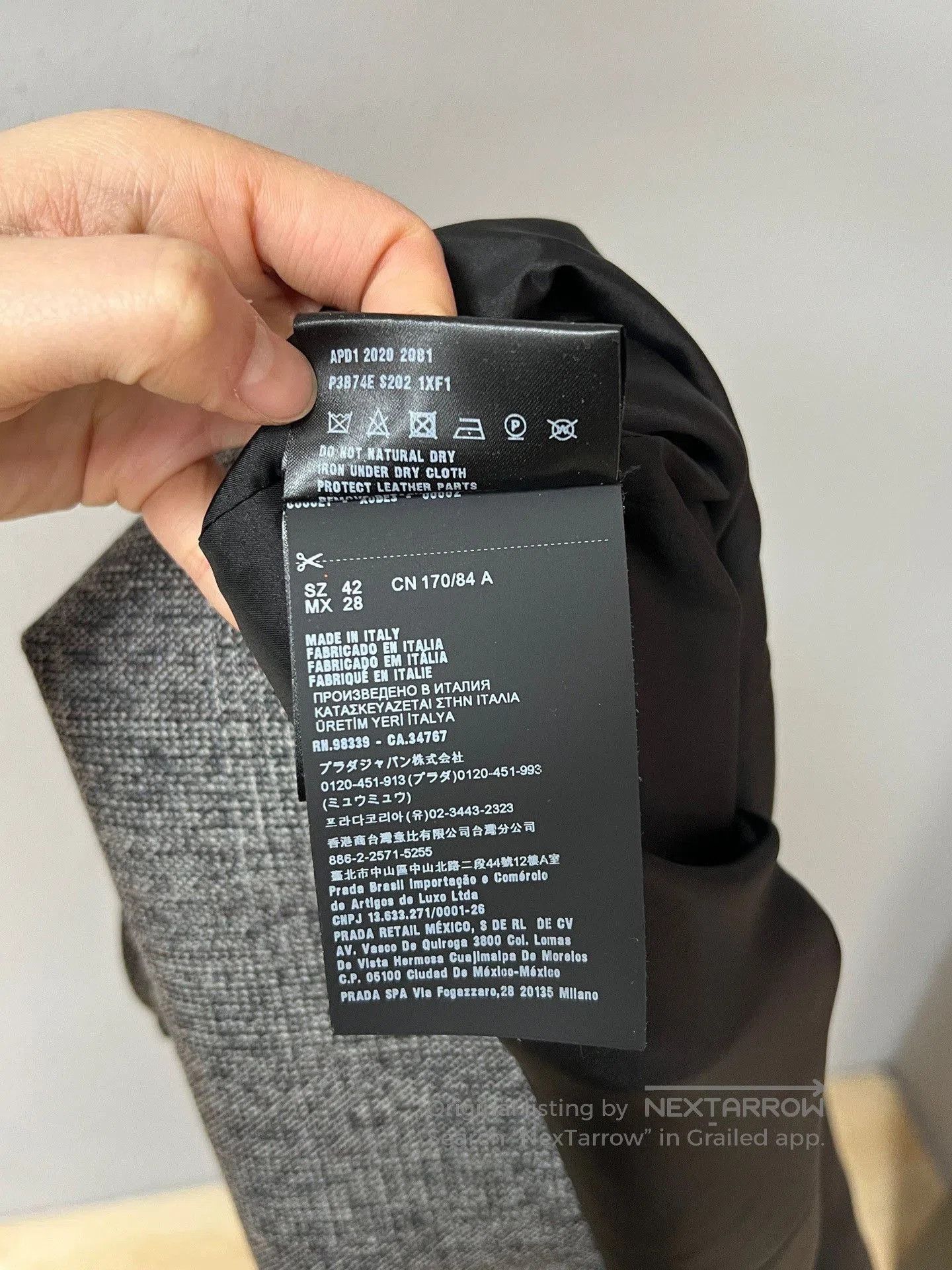 Prada Prada Gray Wool Bow Dress. Size M / US 6-8 / IT 42-44 - 6 Thumbnail