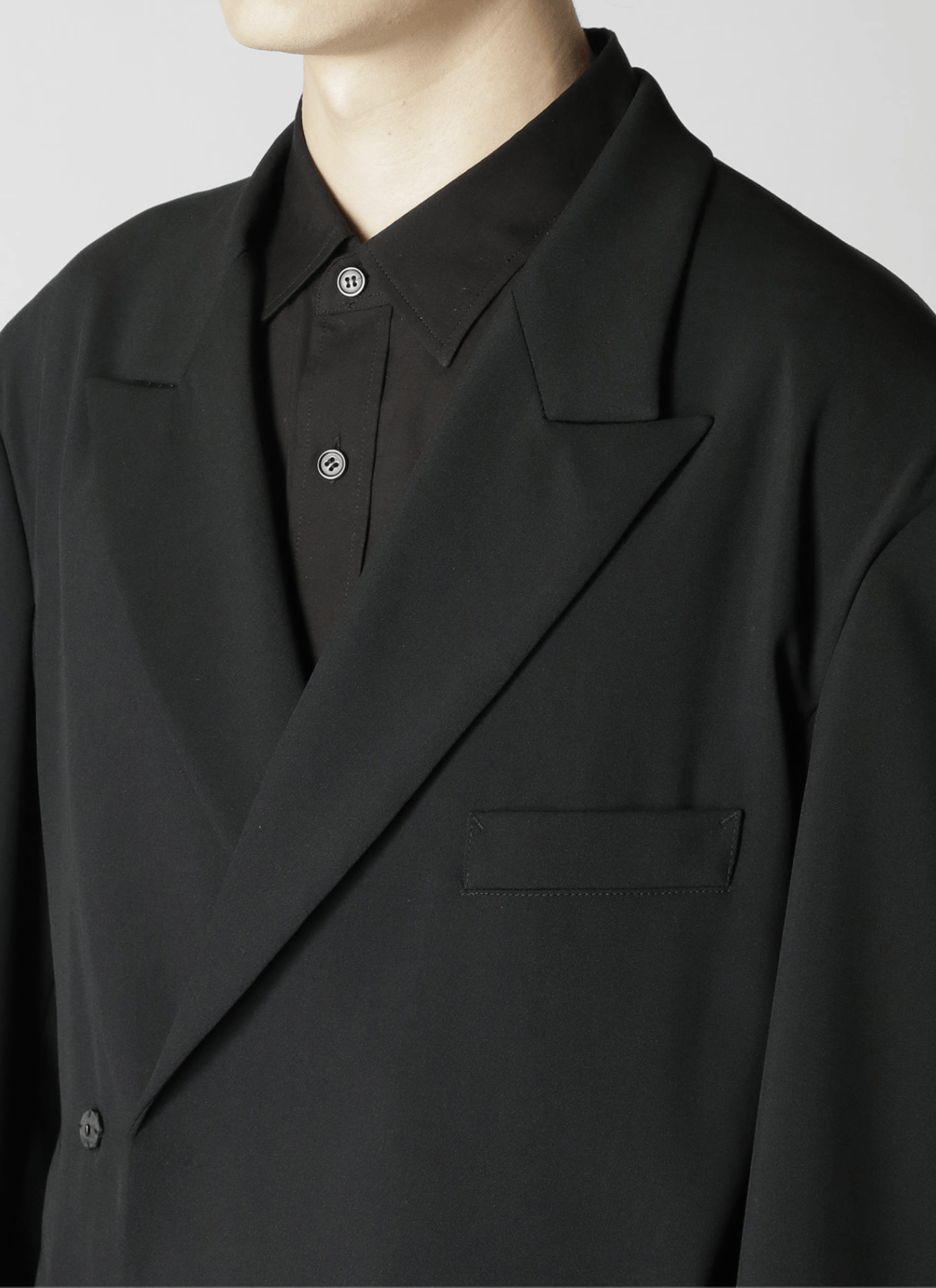 Yohji Yamamoto Yohji Yamamoto Pour Homme - SUMMER TUXEDO DRAPING JKT Size US M / EU 48-50 / 2 - 11 Thumbnail