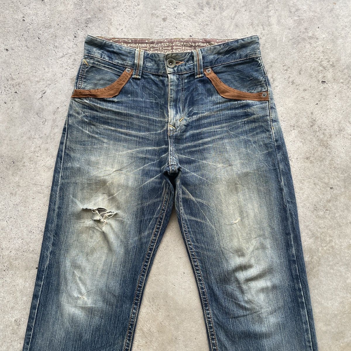 Edwin Vintage Edwin Rusty Denim Faded Distressed Jeans Pants W32 Size US 32 / EU 48 - 4 Thumbnail