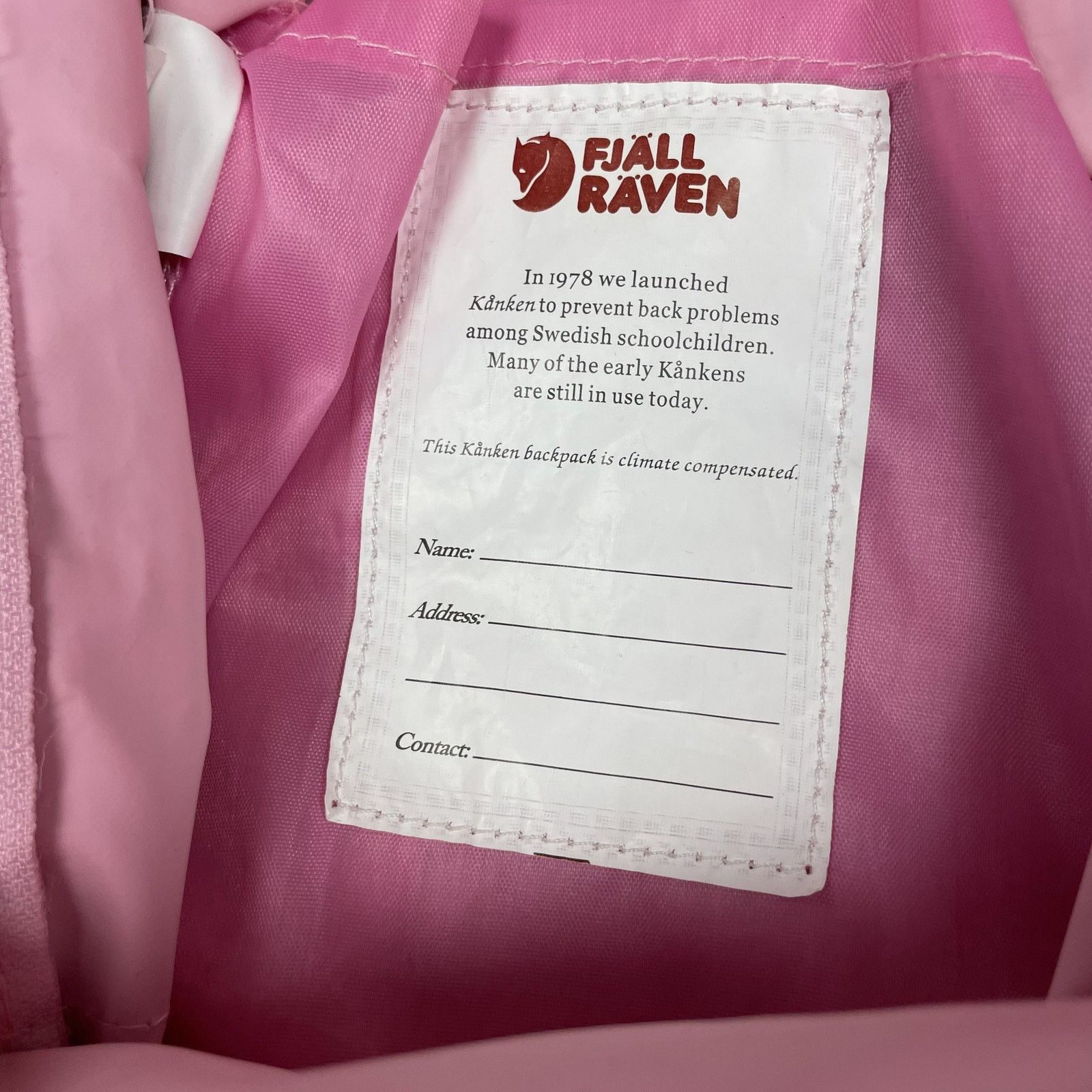 Fjallraven Fjallraven Kanken Women's Pink Everyday Outdoor Backpack Bag Size ONE SIZE - 6 Thumbnail