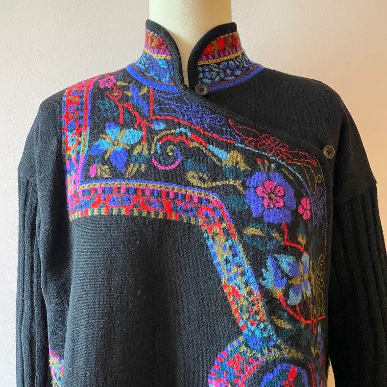 Kenzo KENZO Vintage retro ethnic pattern Chinese slanted collar Size M / US 6-8 / IT 42-44 - 3 Thumbnail