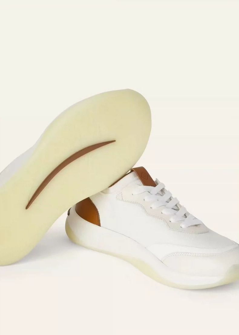 Loro Piana LORO PIANA Men's casual white shoes Size US 8 / EU 41 - 1 Thumbnail