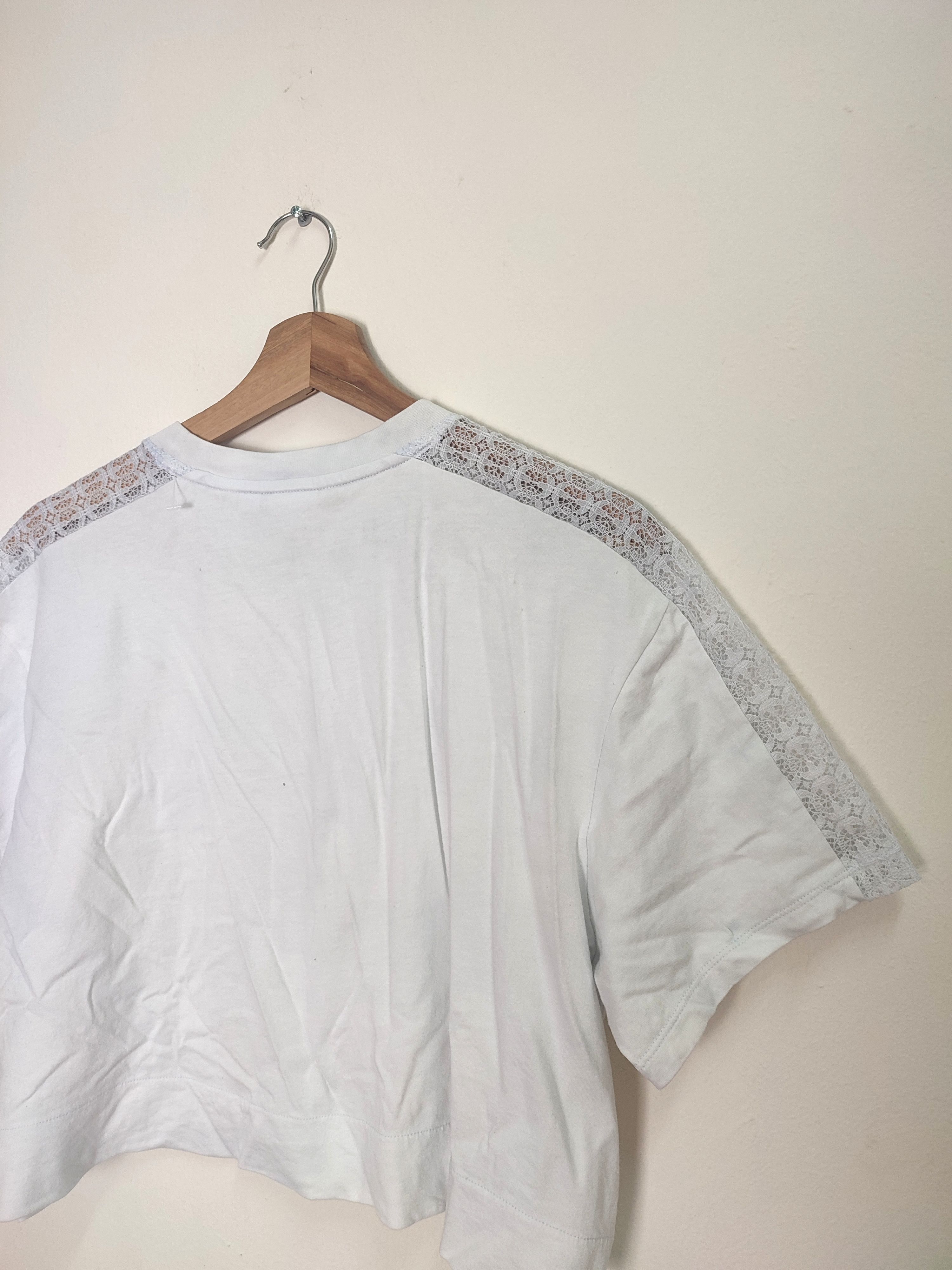 Adidas Adidas Crop Top with Lace Sleeves Size M / US 6-8 / IT 42-44 - 5 Thumbnail