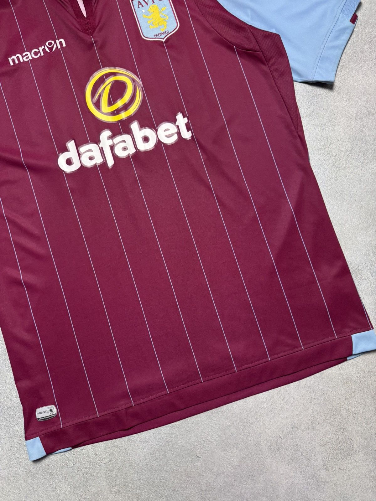 Macron Aston Villa 2014 2015 Home Shirt Soccer Jersey Macron Size US XL / EU 56 / 4 - 4 Thumbnail