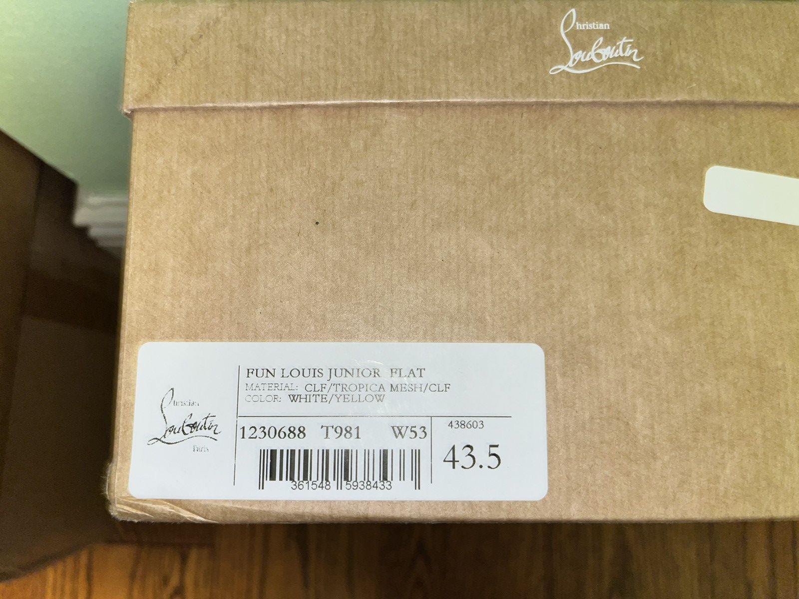 Christian Louboutin NIB $1095 Christian Louboutin Fun Louis Junior Sneakers Size US 10.5 / EU 43-44 - 8 Thumbnail