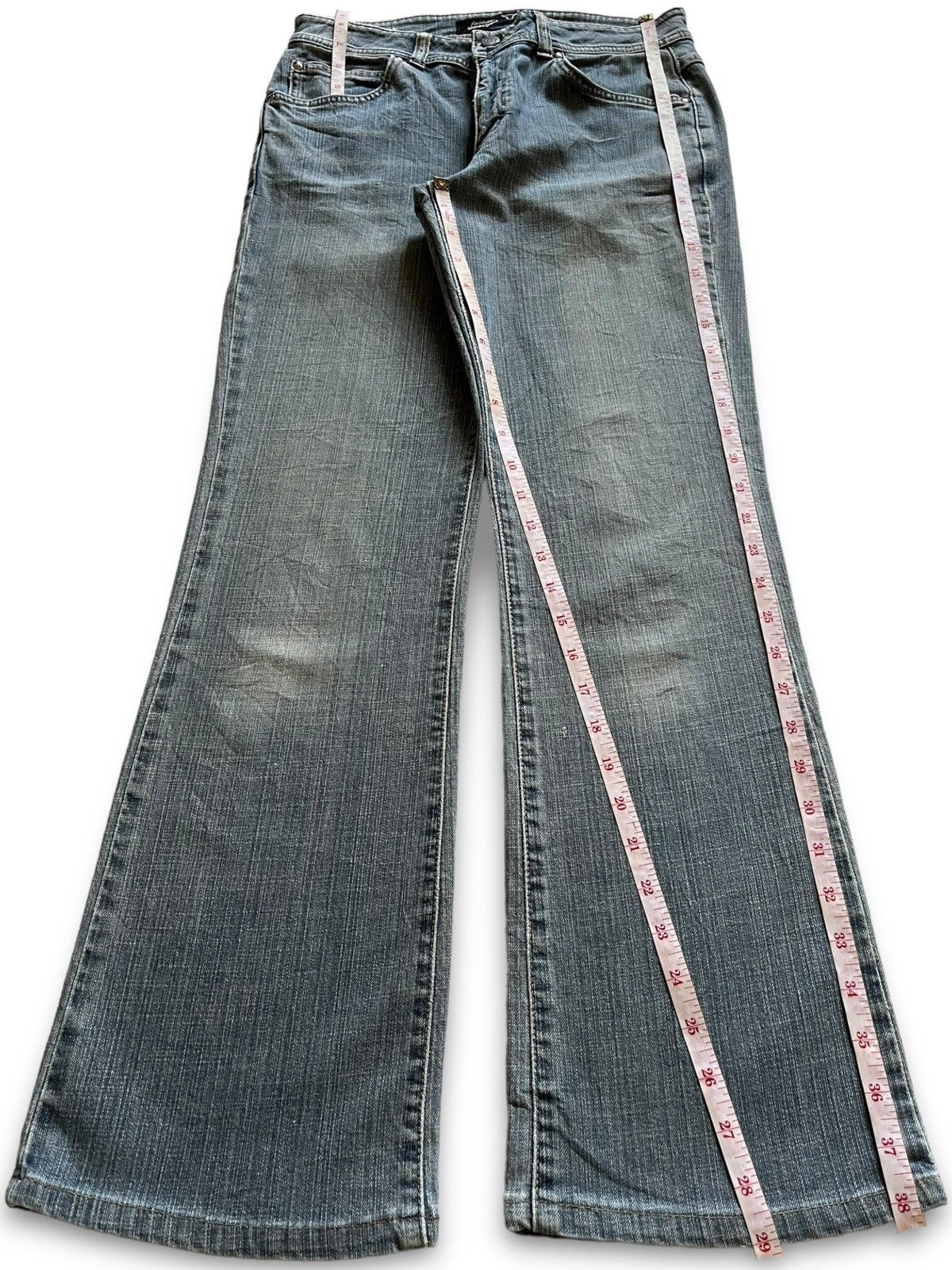 Wrangler SALES🔥Vintage Wrangler Faded Wash Style Flare Jeans Size 28" / US 6 / IT 42 - 12 Thumbnail