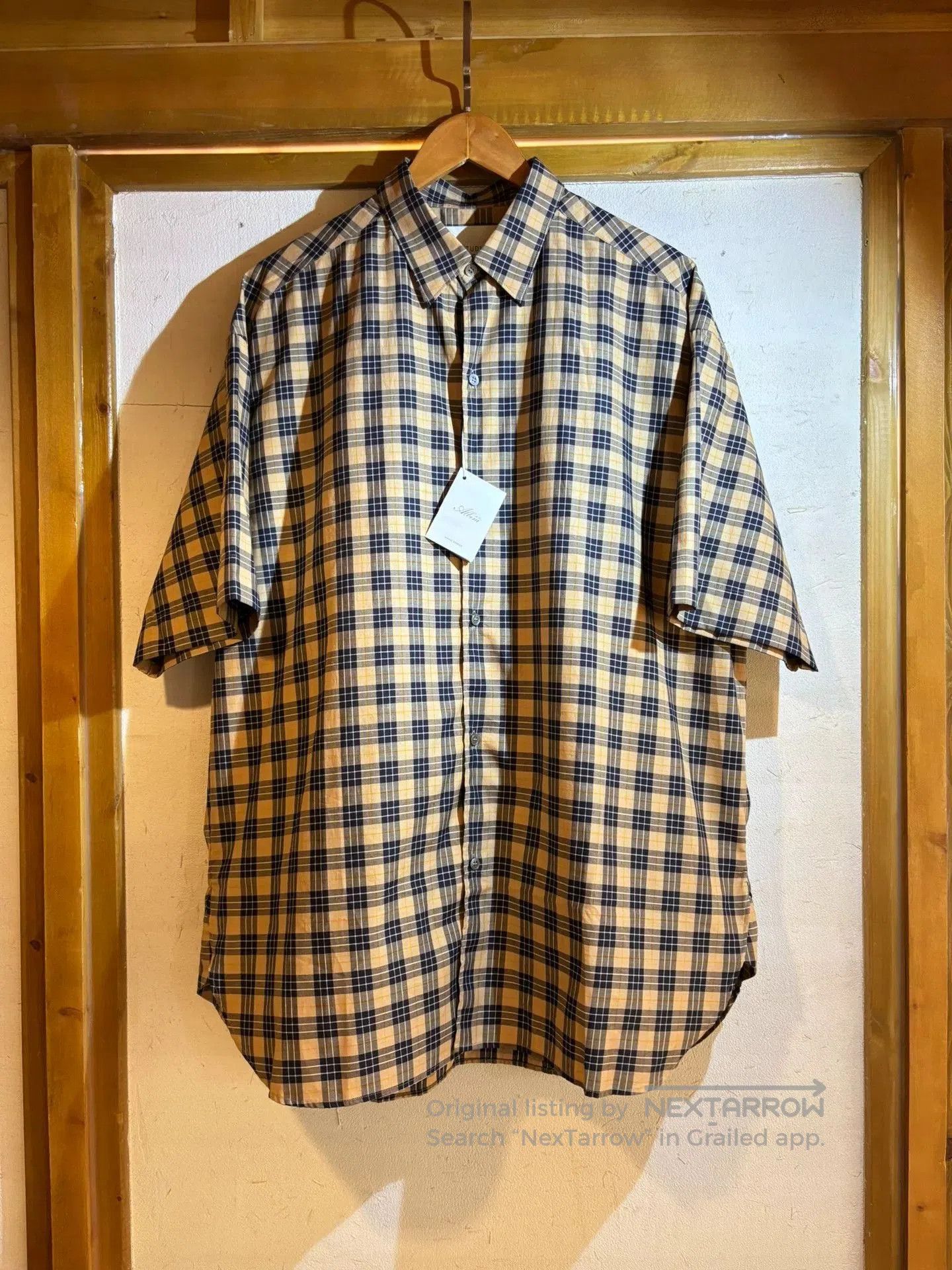 Studio Nicholson Studio Nicholson Oversized Check Shirt. Size US S / EU 44-46 / 1 - 1 Thumbnail