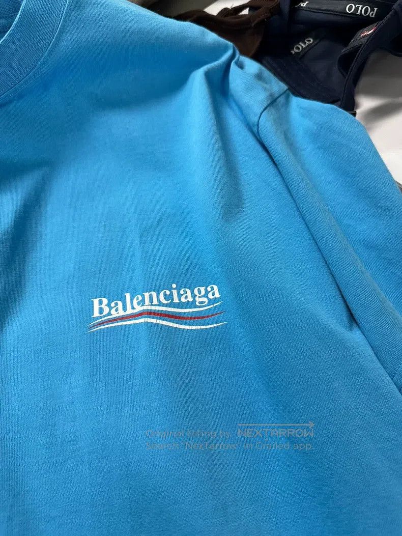 Balenciaga Balenciaga Coca-Cola Short Sleeve, Sky Blue Size US XS / EU 42 / 0 - 5 Thumbnail