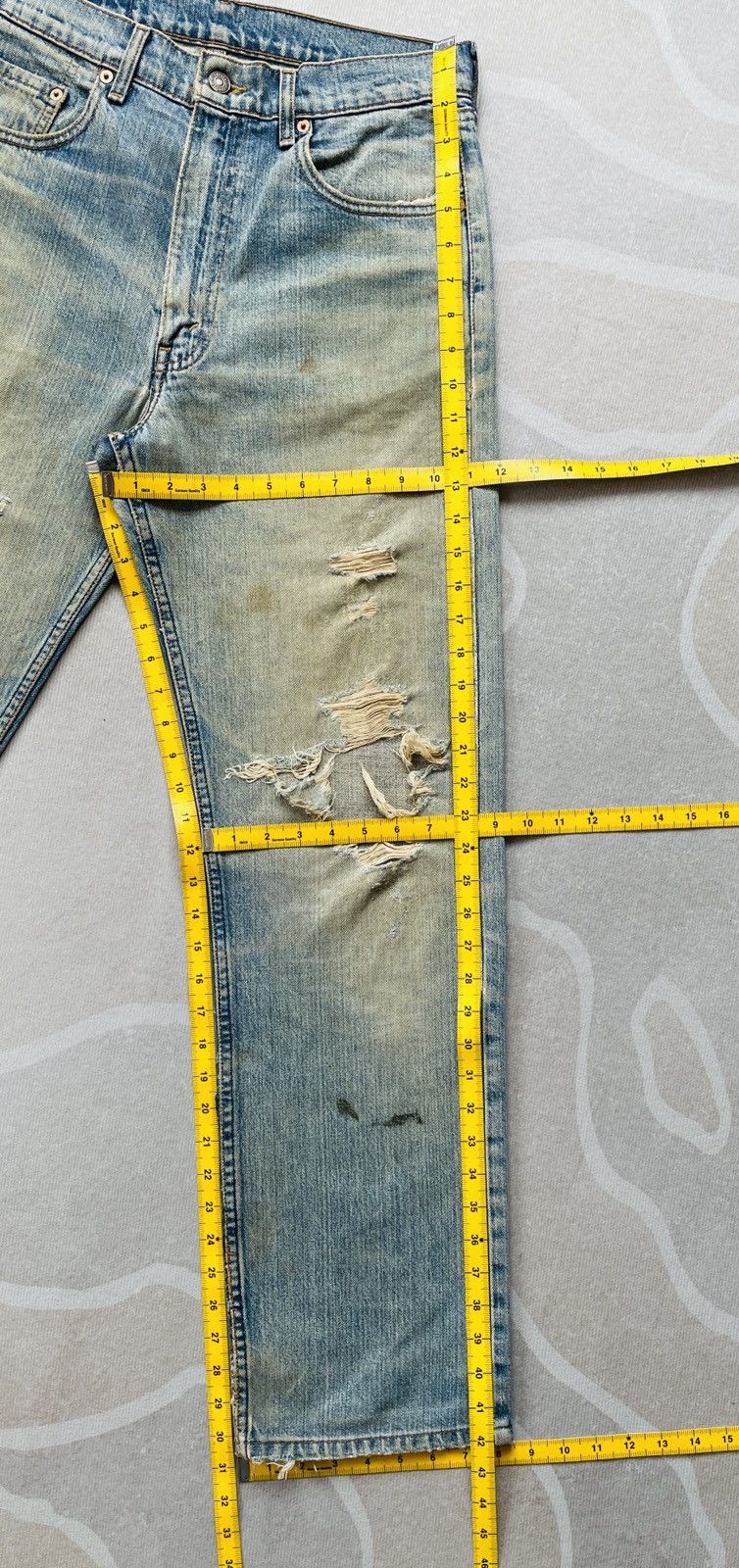 Levi's × Vintage Levis 512 Distressed Jeans (P68) Size US 30 / EU 46 - 13 Thumbnail